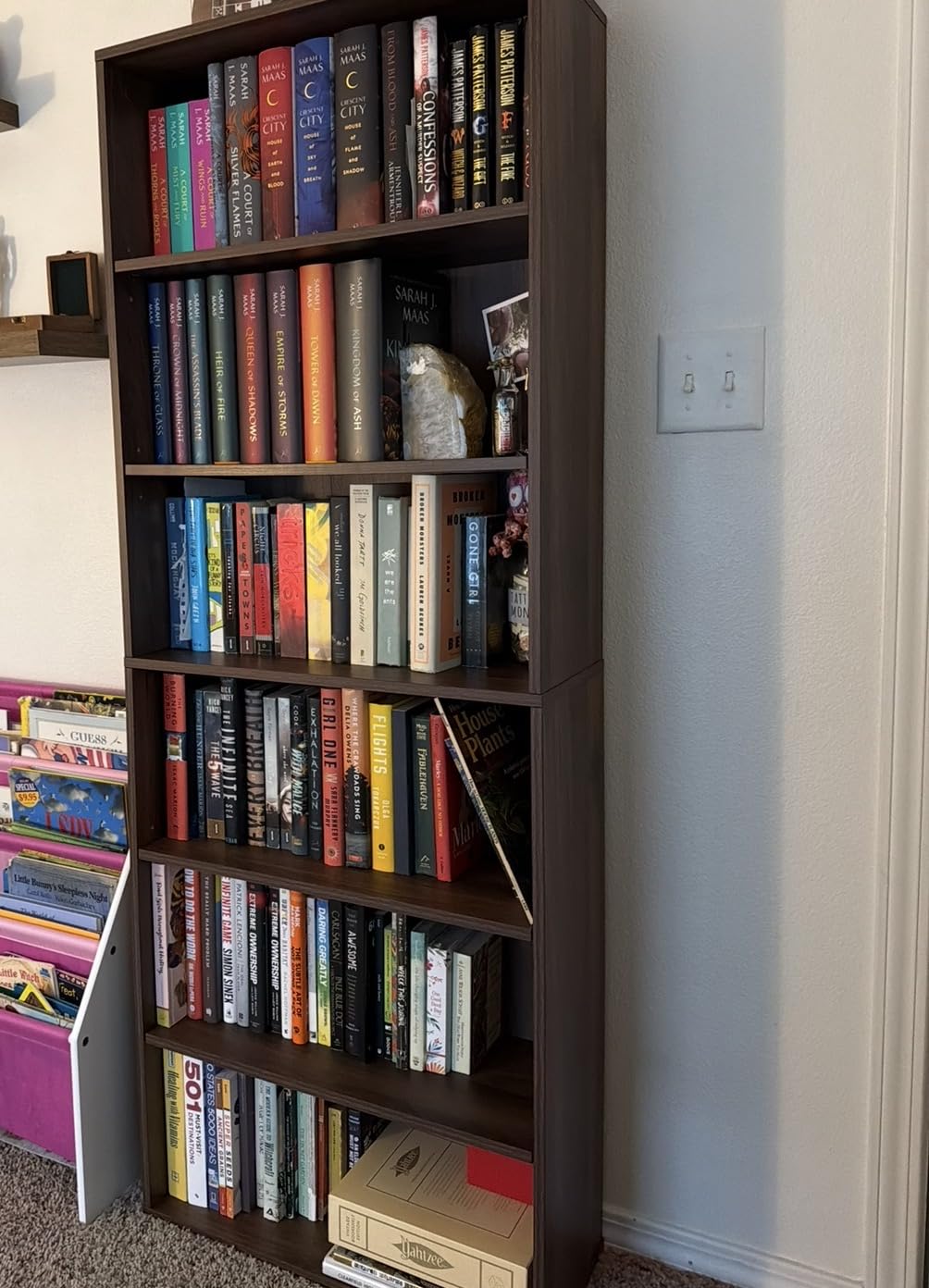 VASAGLE Bookshelf, 23.6 Inches Wide, 6-Tier Open Bookcase with Adjustable Storage Shelves, Floor Standing Unit, Cloud White ULBC166T14 customer photo 1