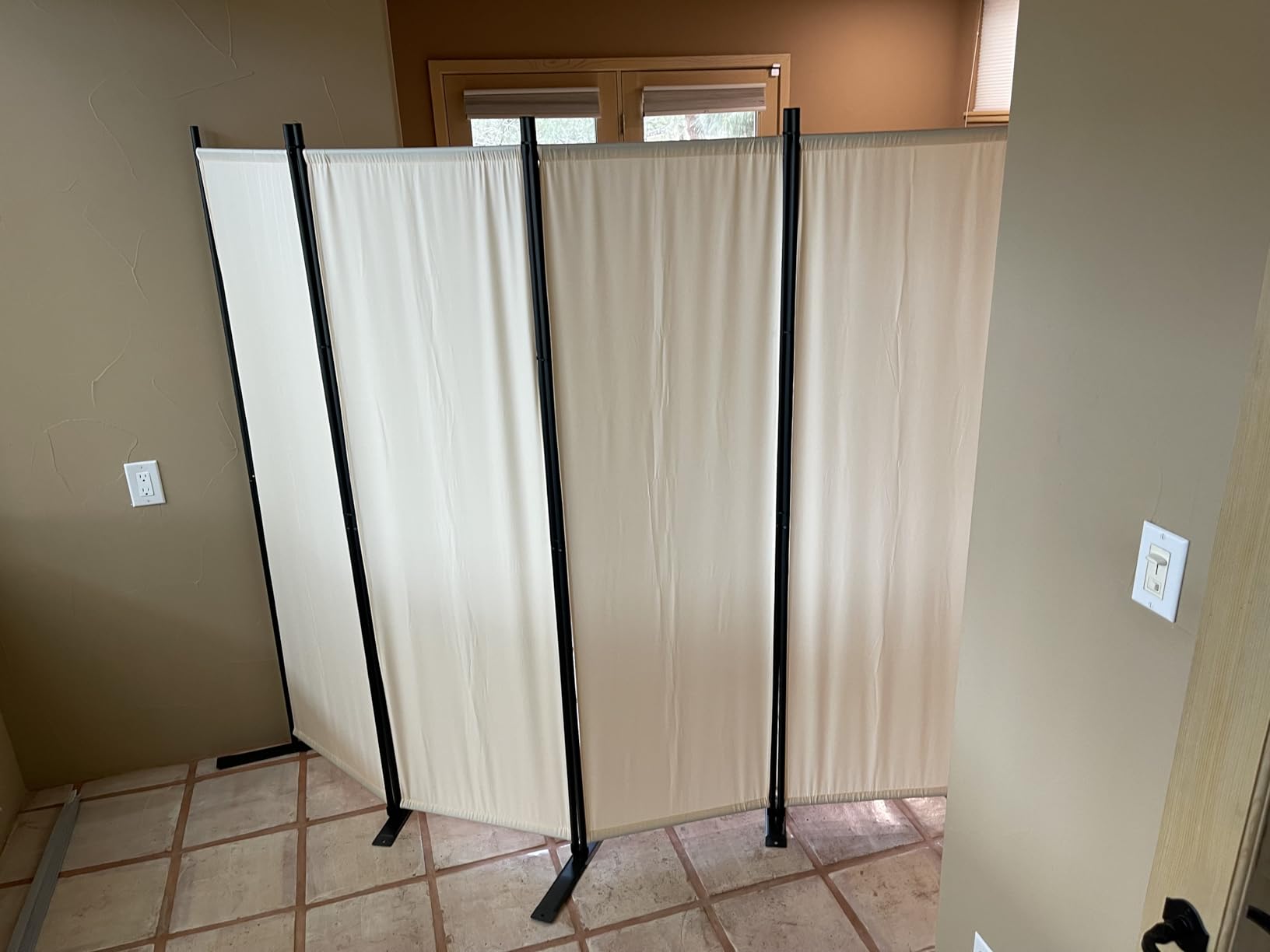 Room Divider 4 Panel-88''Wide,6FT Room Dividers and Folding Privacy Screens customer photo 1