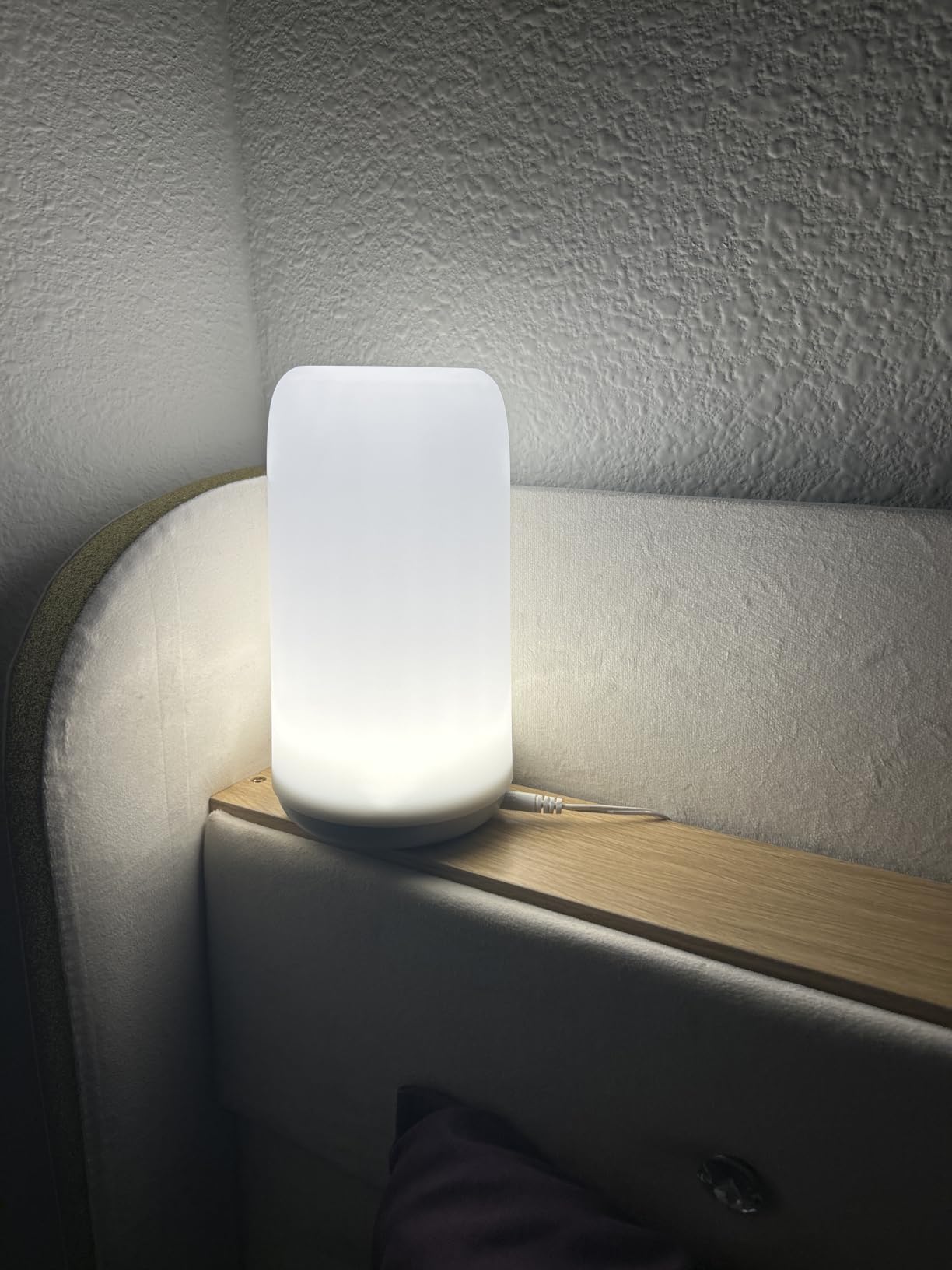 Touch Bedside Table LED Lamp, [Sleek Design & RGB Mode] Multi-Color Dimmable with Warm White Lights, Birthday Gifts for Women Mom, Smart Nightstand Small Lamp for Bedroom Living Room Home Decor customer photo 1