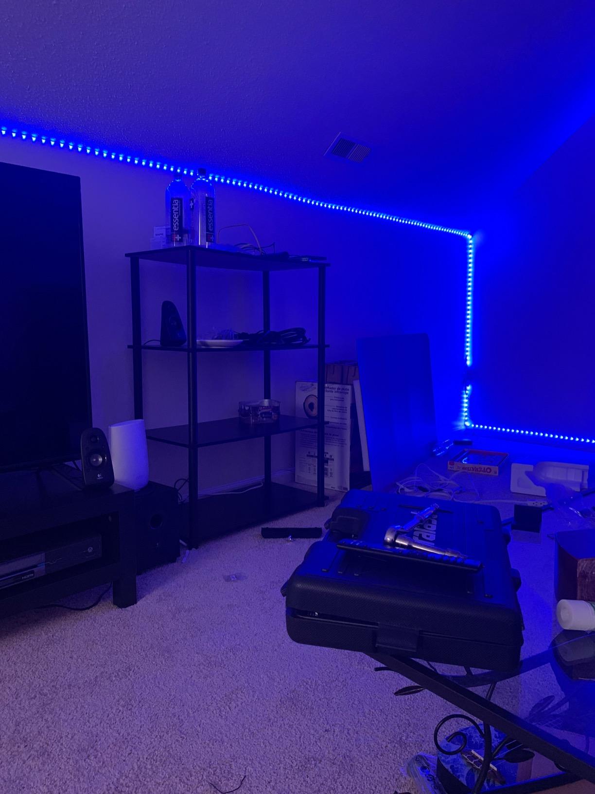 DAYBETTER LED Strip Lights 200 ft (2 Rolls of 100 ft), Smart App Control Lighting Bedroom Rome Decor with Remote, RGB Color Changing LED Lights for Party customer photo 2