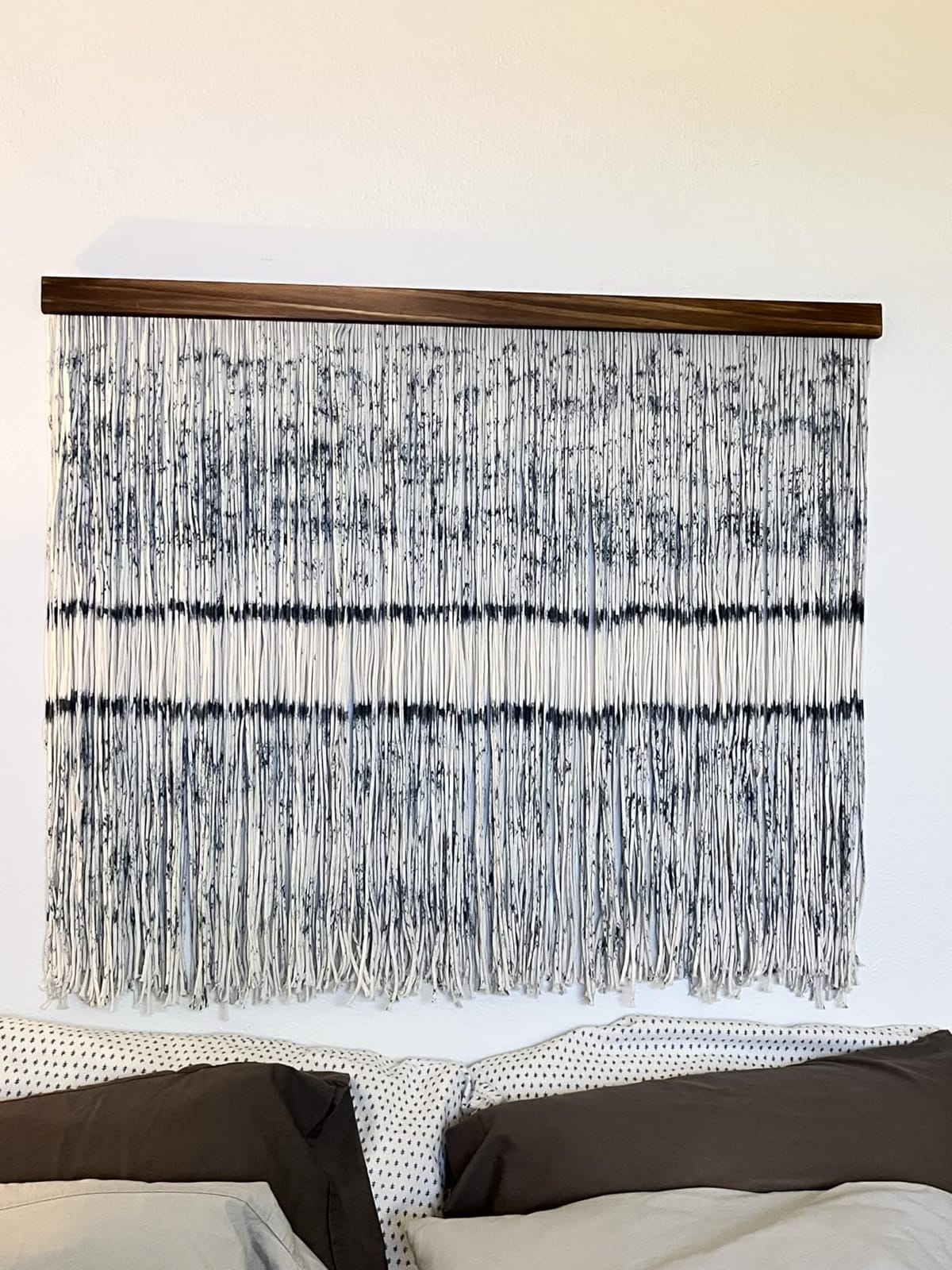 Macrame Wall Hanging Boho Wall Decor Large-Scale Tie-Dye Tapestry 57