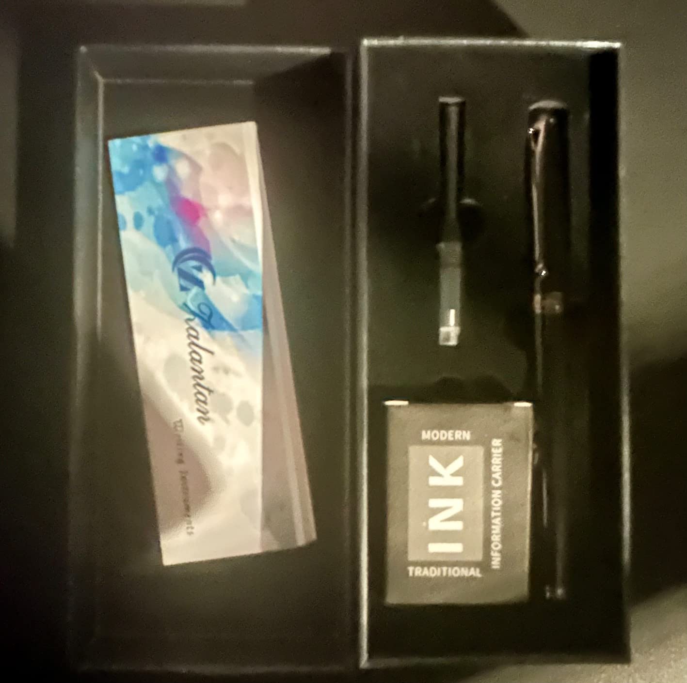 Fountain Pen-Smooth Writing Metal Water Pen with Gift Case Fine Nib Consistent Ink Flow Luxury Pen for Nice Pens Includes a Calligraphy Nib 8 Cartridges a Ink Refill Converter(Grey) customer photo 1