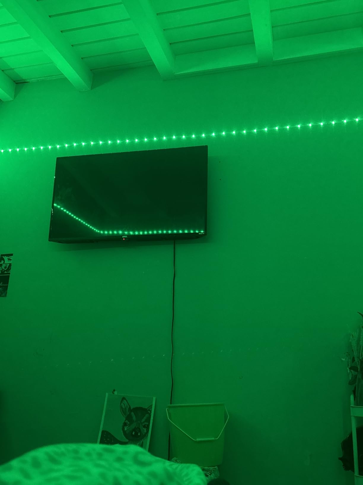Leeleberd Led Lights for Bedroom 100 ft (2 Rolls of 50ft) Music Sync Color Changing RGB Led Strip Lights with Remote App Control Bluetooth Led Strip, Lights for Room Home Kitchen Party Decor customer photo 1