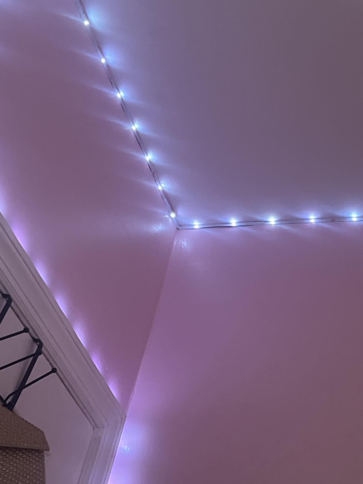 Leeleberd Led Lights for Bedroom 100 ft (2 Rolls of 50ft) Music Sync Color Changing RGB Led Strip Lights with Remote App Control Bluetooth Led Strip, Lights for Room Home Kitchen Party Decor customer photo 2