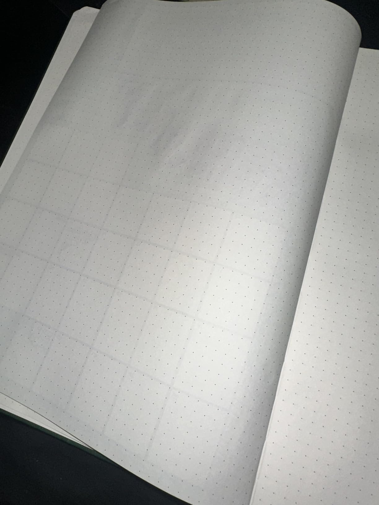 Dotted Journal, Hardcover Leather Notebook 8.5