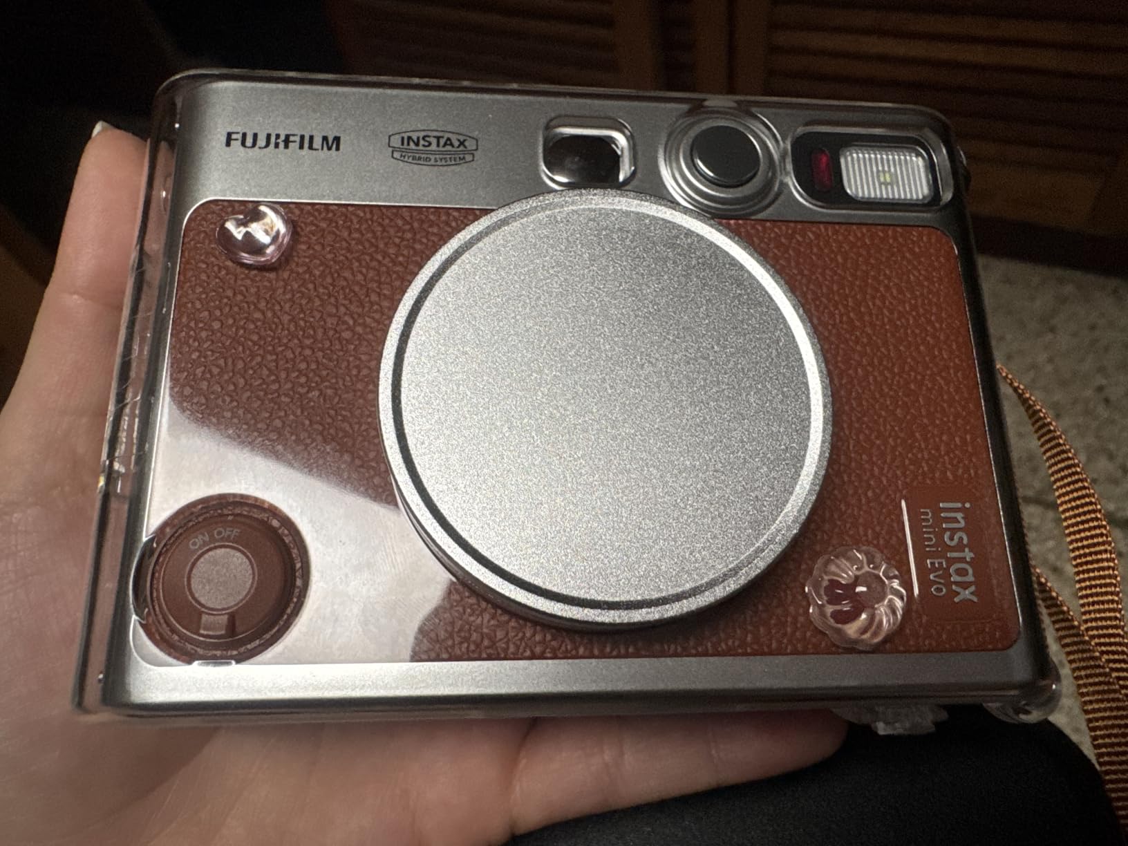 Fujifilm Instax Mini EVO Instant Camera - Brown customer photo 2