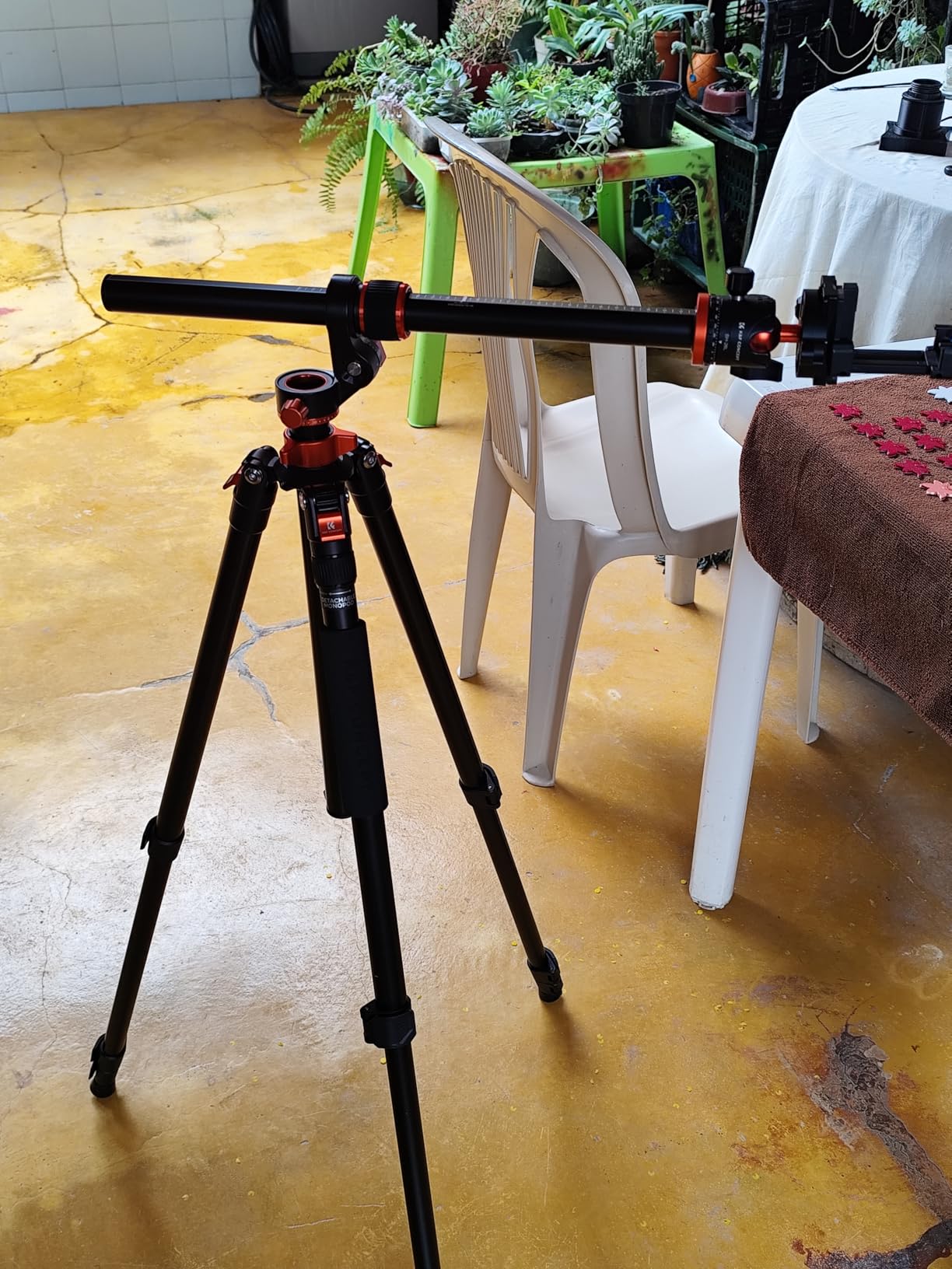 K&F CONCEPT 90''/230cm Ultra High Horizontal Overhead Camera Tripod customer photo 2