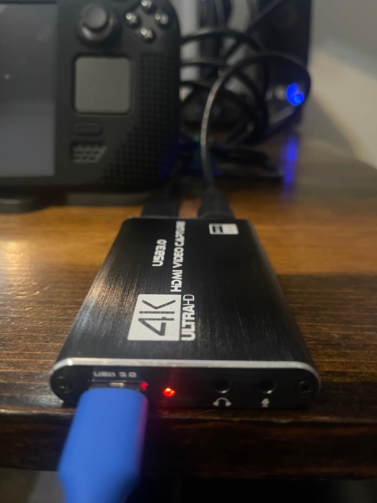 4K HDMI Capture Card for Streaming, Full HD 1080P 60FPS USB 3.0 Cam Link Game Audio Video Capture Card, Work with Camera/Nintendo Switch/Xbox/PS4/PS5/PC/OBS (Black) customer photo 2