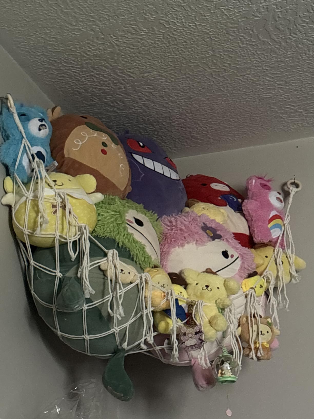 Stuffed Animal Storage Hammock Corner Net - Pink Room Christmas Decor for Teen Girls - Toys Storage Hanging Stuff Animal Organizer Holder Cute Stuff - Boho Nursery Dorm Bedoom Decor Aesthetic customer photo 1