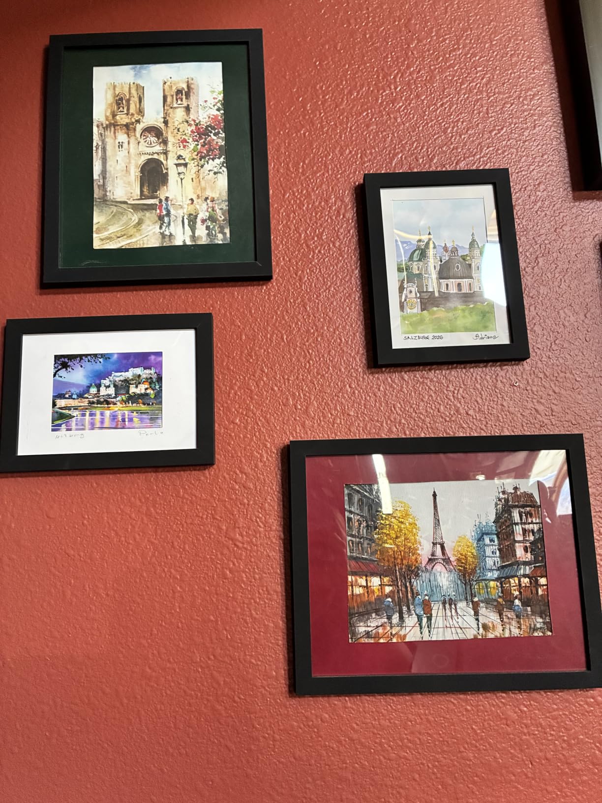 upsimples Picture Frames Set of 10, Including 8x10, 5x7, 4x6 Black Frame customer photo 2