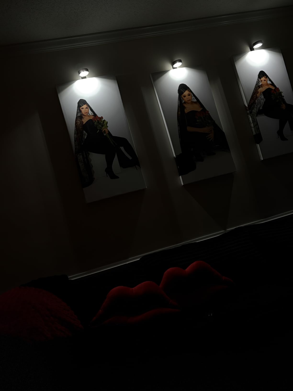 Xuolder Battery Operated Picture Lights Magnetic Paining Light with Remote customer photo 2