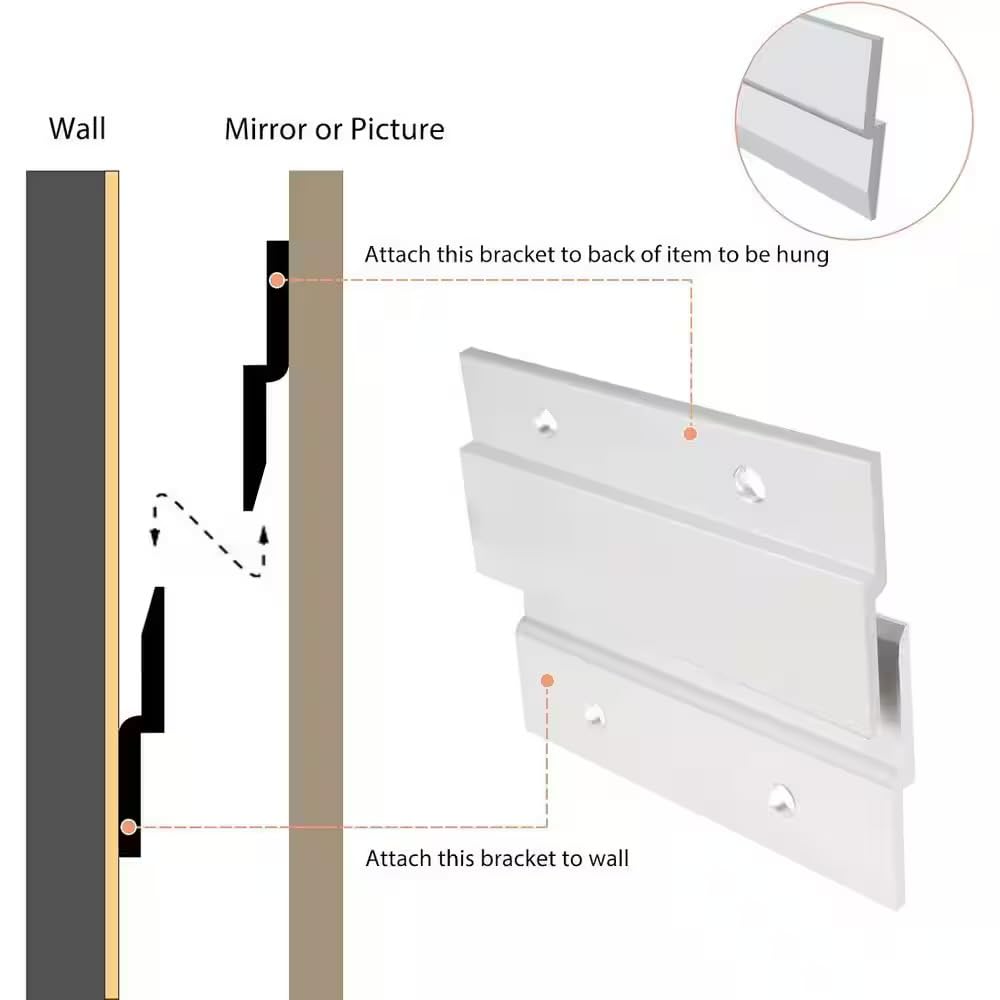 Dewfig Arched Window Wall Mirror, 42