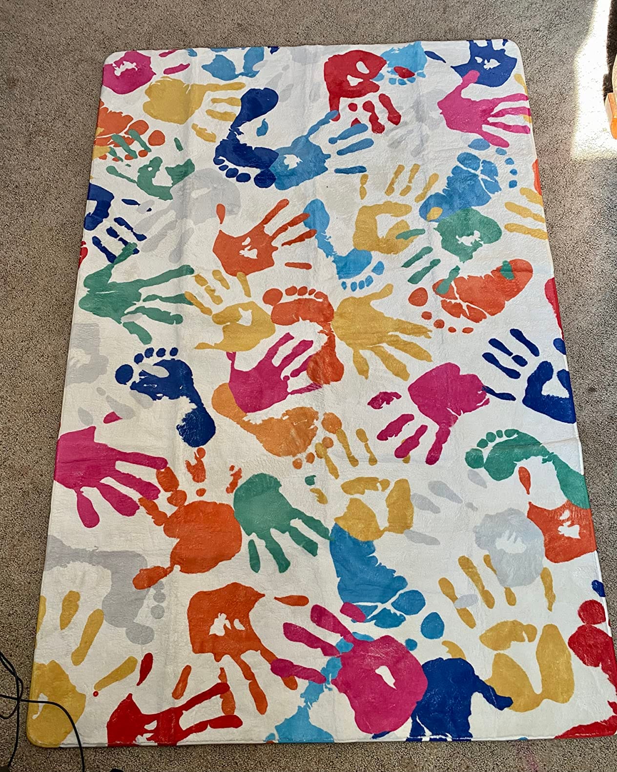 STARUIA Washable Kids Rug for Playroom, 4x6 Paint Splash Bedroom Rugs customer photo 1