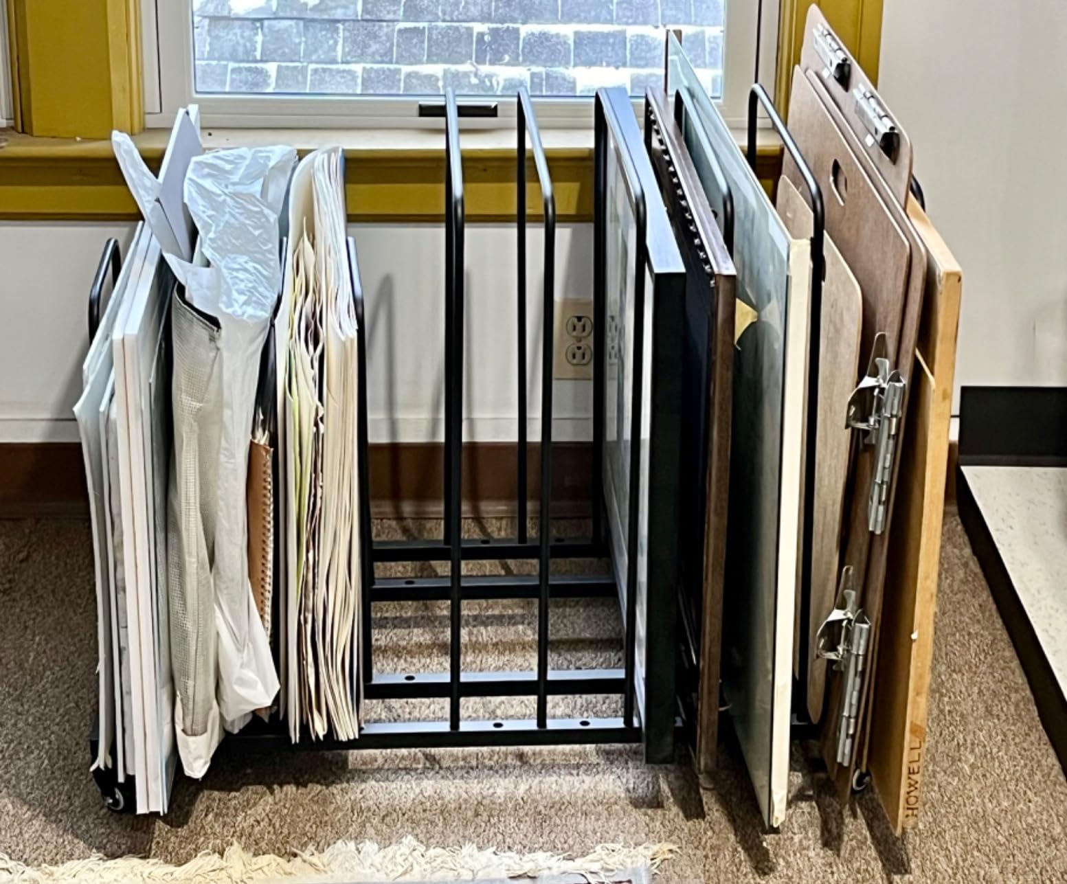 ikare Art Canvas Storage Rack, Art Storage Rack with Wheels customer photo 1