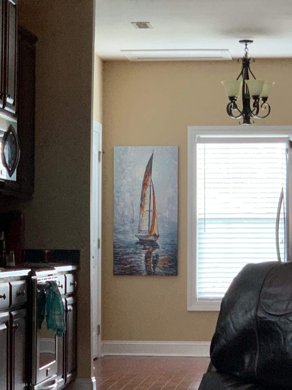 V-inspire Art,24x36 Inch Modern Abstract Hand painted Sailboat Oil Paintings Acrylic Painted Canvas Wall Art Decor for Living room Bedroom Dining room Artwork for Home Walls customer photo 2