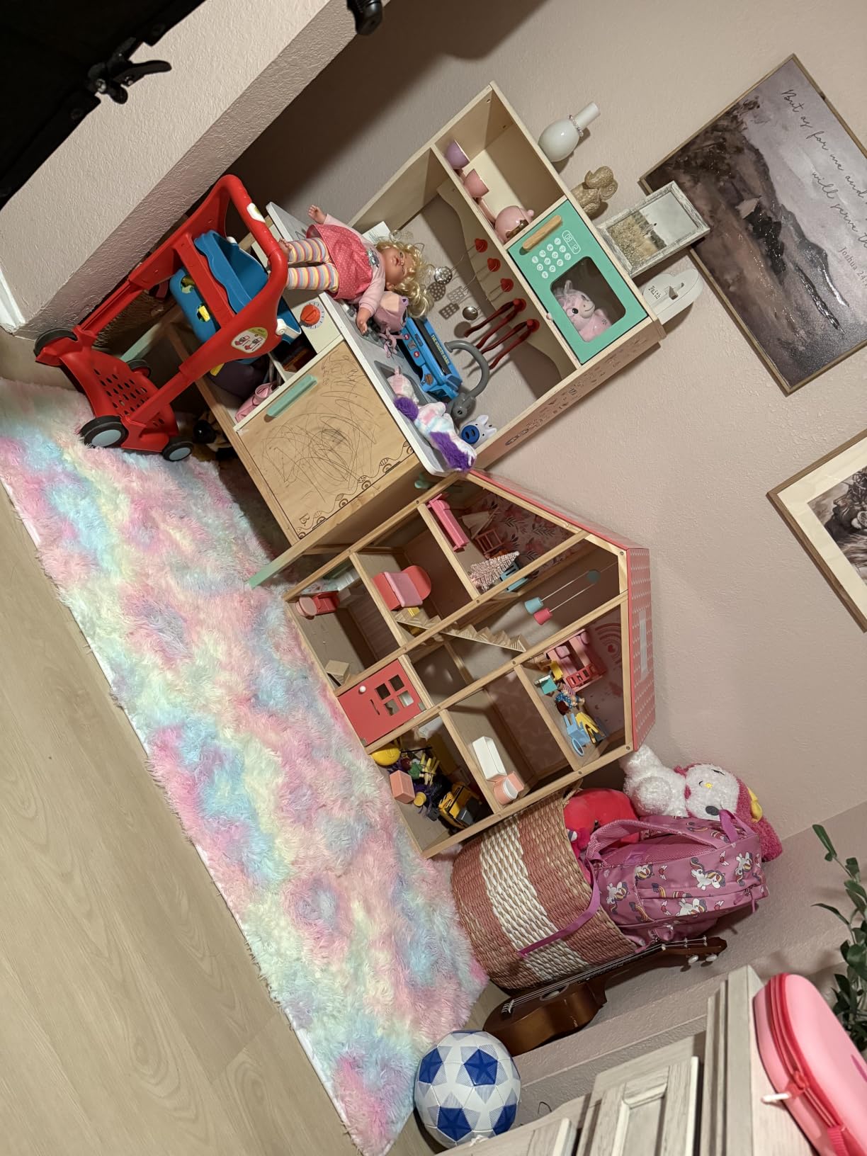 Fluffy Grey Rug for Bedroom 4x6, Modern Area Rugs for Kids Room Living Room customer photo 2