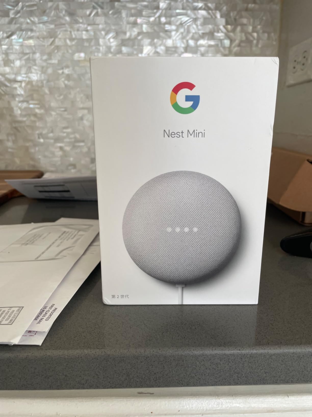 Google Nest Mini 2nd Generation Smart Speaker with Google Assistant - Charcoal customer photo 2