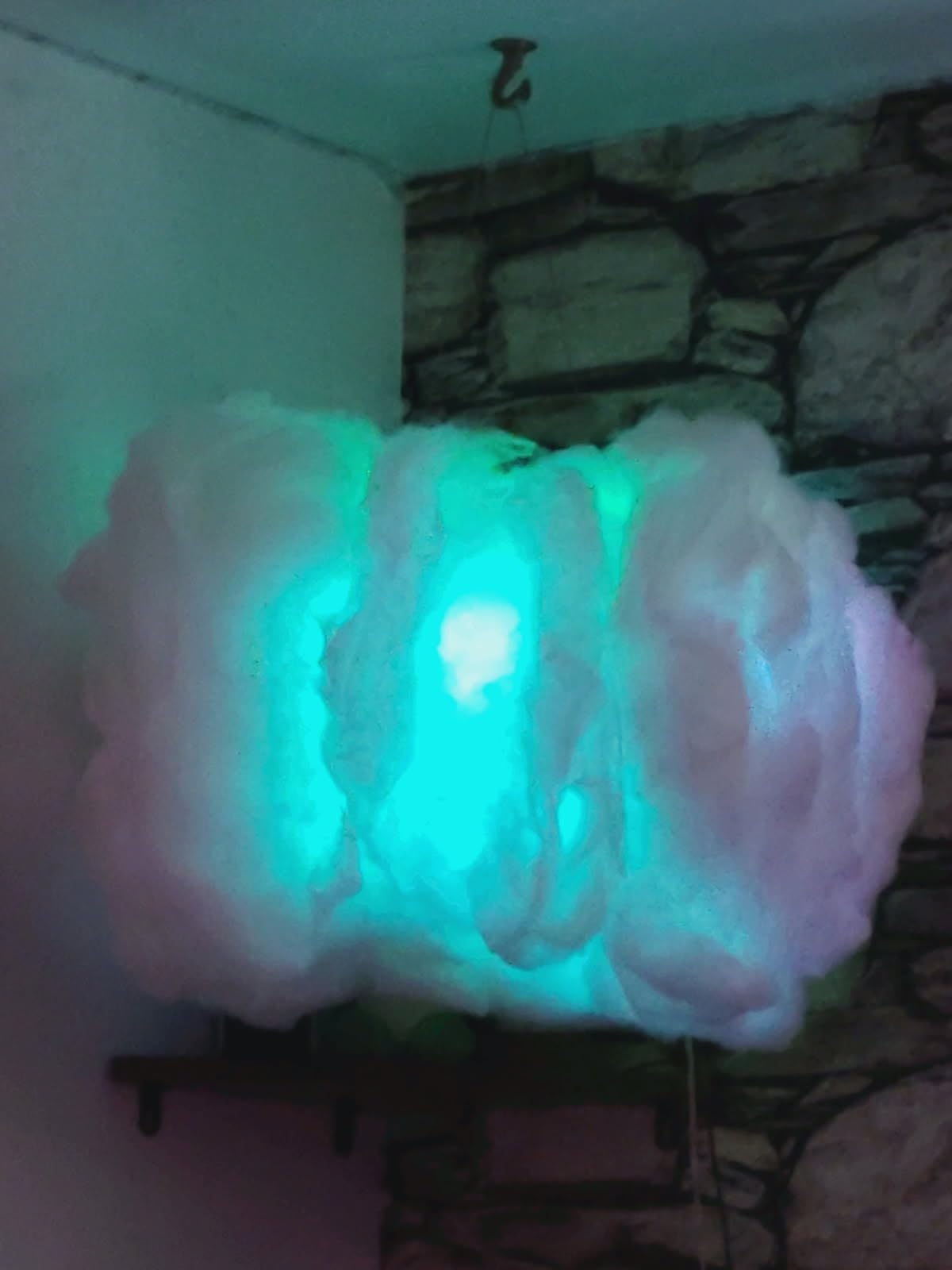 3D Big Cloud LED Light Kit with Music Sync by Remote & APP Control RGB Multicolor Changing Strip Lights, DIY-Free Cool Decor for Bedroom, Living Room, Kids & Adults. (One Set) customer photo 1