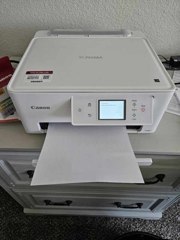 Canon PIXMA TS7720 Wireless All-in-One Color Inkjet Printer – Print, Copy, Scan – Auto Duplex, 15/10 PPM, 2.7” Touchscreen, Compact Home Photo Printer with Easy Setup customer photo 2