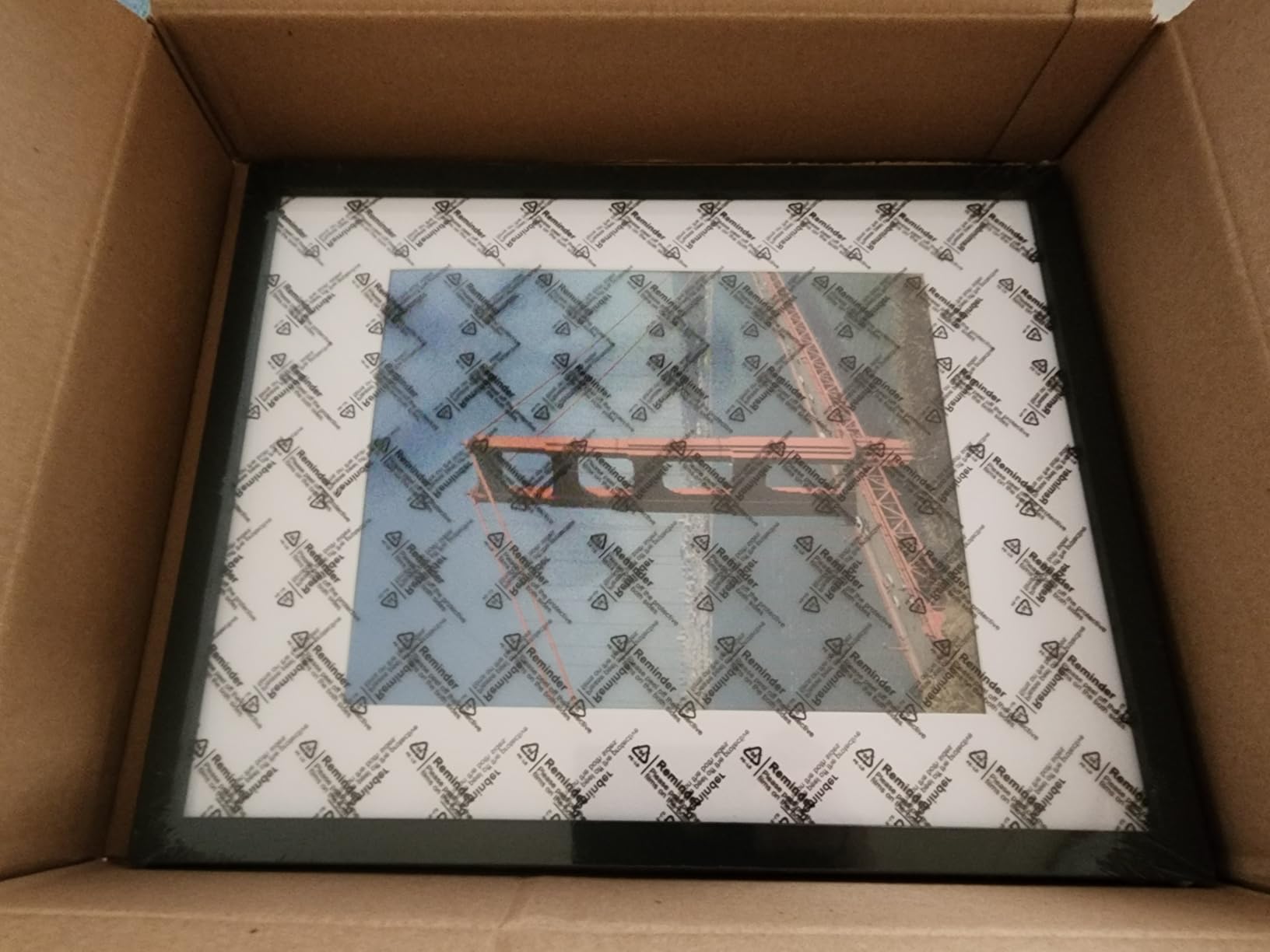 PEALSN 24x36 Poster Frame, Display Pictures 20 x 30 with Mat, Black. customer photo 2