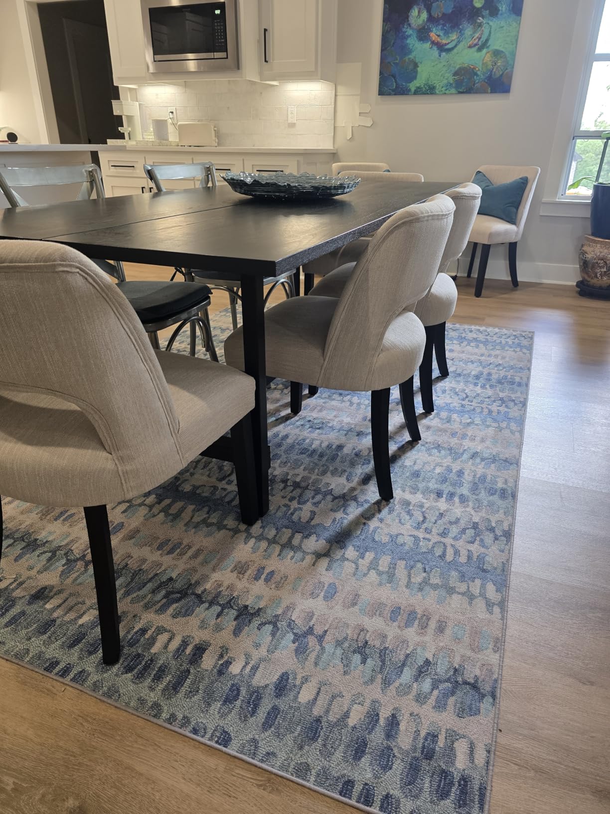 Dash & Albert Paint Chip Multicolor Geometric Washable Rug, 4'x6' customer photo 1