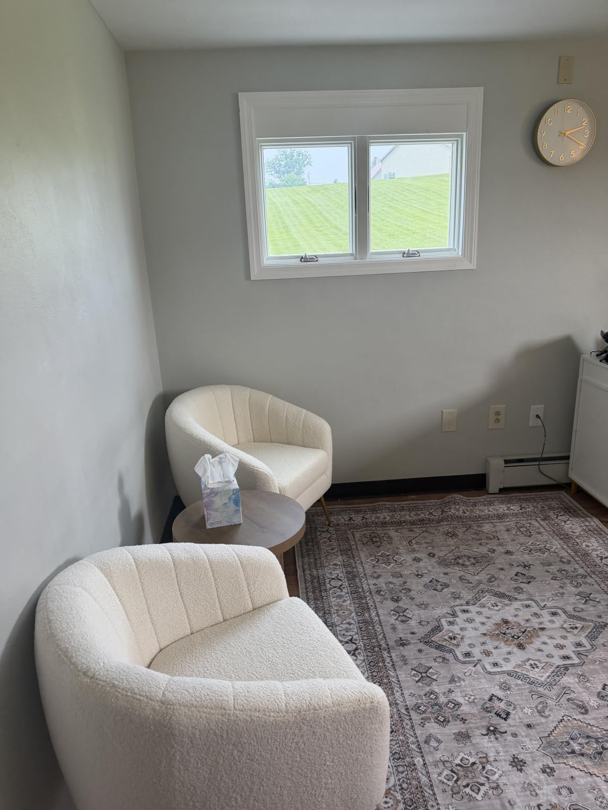 cotiled 5x7 Area Rug for Living Room, Washable, Traditional, Beige customer photo 2