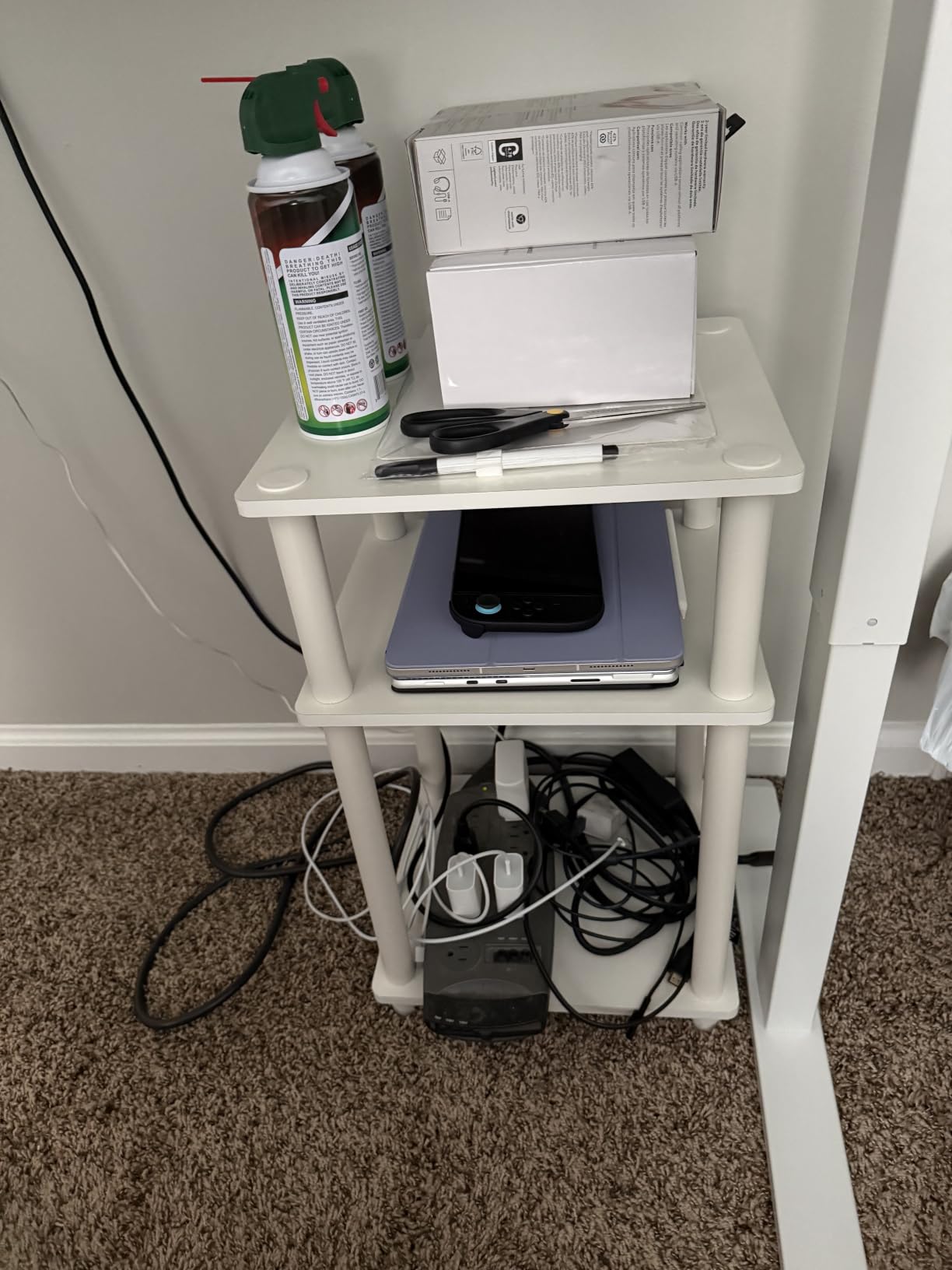 Furinno JUST Toolless 3-Tier Night Stand, Open Storage, Americano customer photo 2