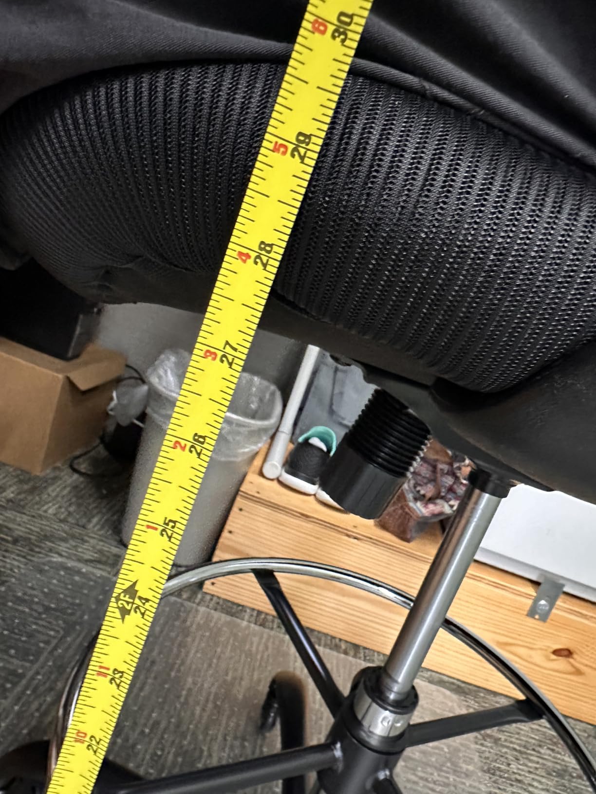 HYLONE Drafting Chair Adjustable, Tall Office Chair Lumbar Support Ergonomic Standing Desk Chair Heavy Duty Tall Drafting Stool for Artists with Footrest Home Office Drafting Stool customer photo 1