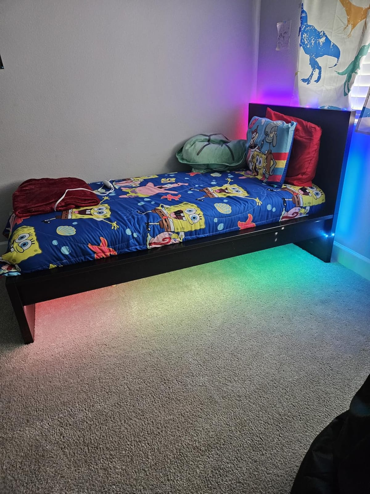 DAYBETTER Smart IC LED Strip Lights, BGRIC LED Lights for Bedroom, DIY Multiple Colors on One Line, App Control Color Changing Strip Lighting Music Sync Home Decor 16.4 ft customer photo 2