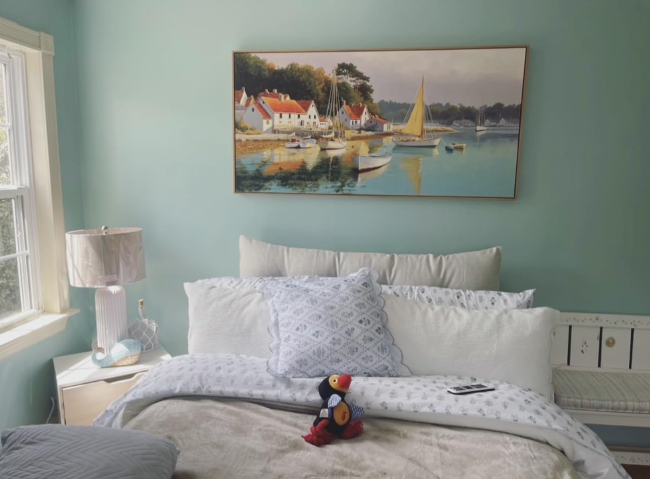 Abstract Wall Art - Modern Colorful Framed Canvas Wall Art for Living Room,Office - Large Decorative Artwork for Bedroom, Aesthetic Room Decor, Oil Painting customer photo 1