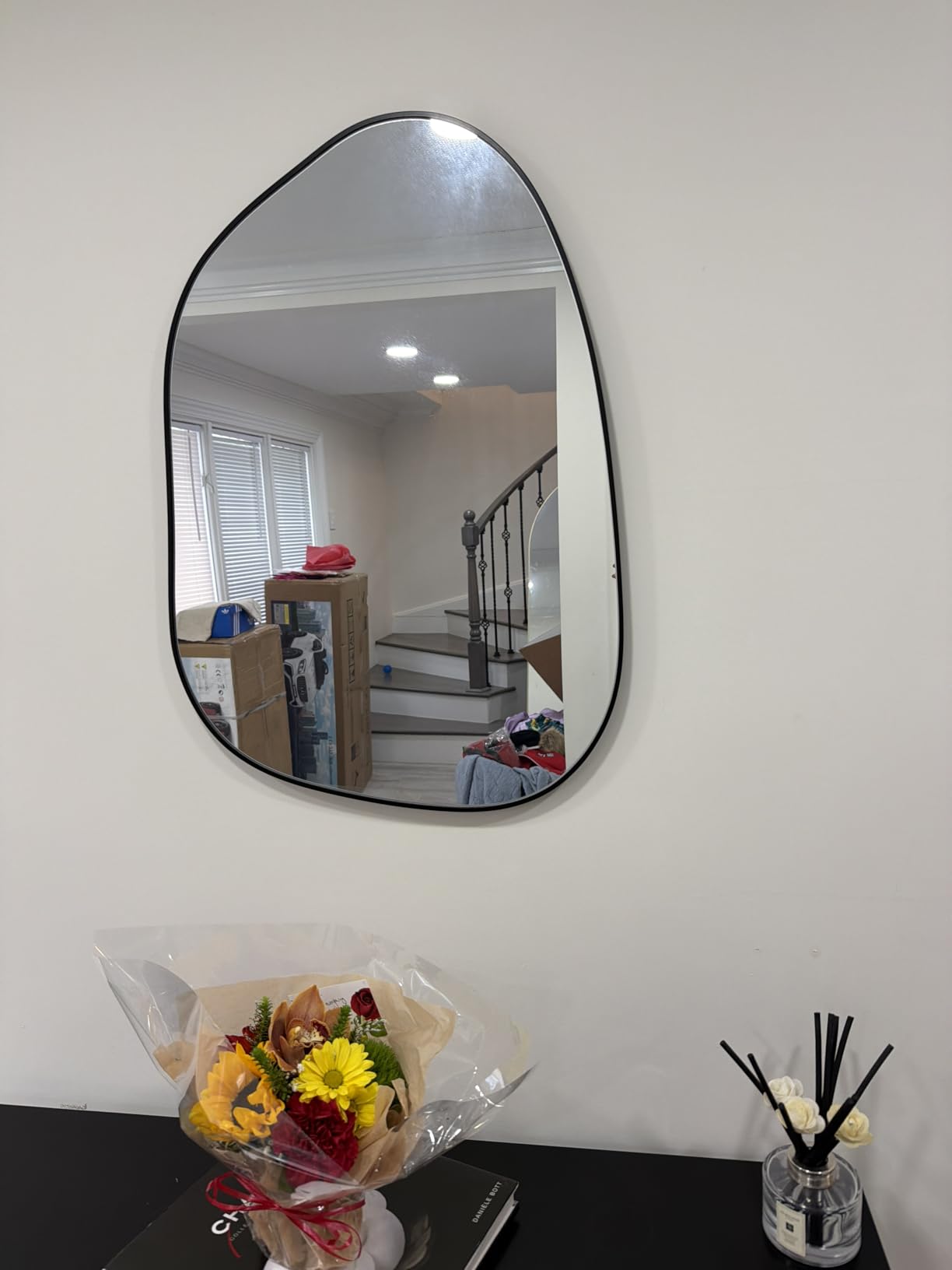 PERFNIQUE Irregular Asymmetrical Wall Mirror, 32