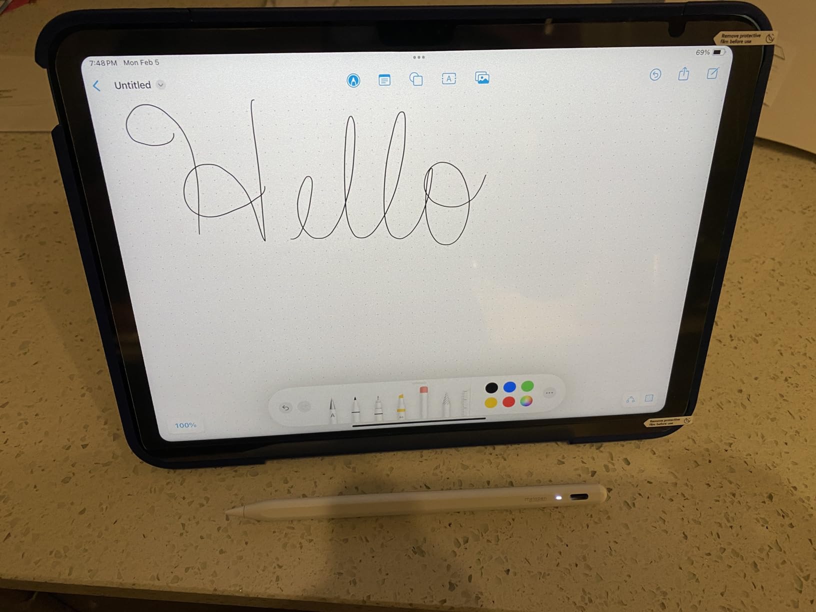 ESR Paper-Feel Magnetic Screen Protector for iPad A16 11th/10th customer photo 1