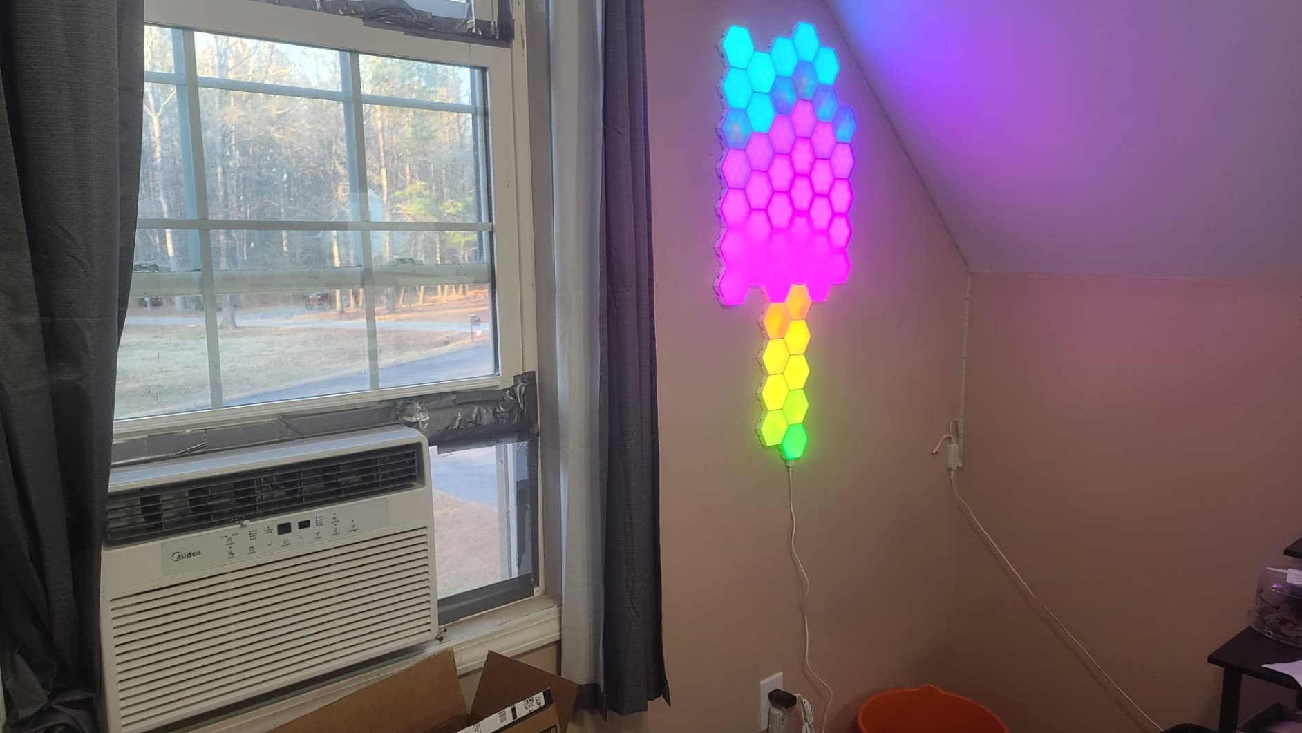 OJQ 20 Pack Hexagon Lights Wall RGB Panel - Hexagonal Led Lights Room Decor customer photo 1