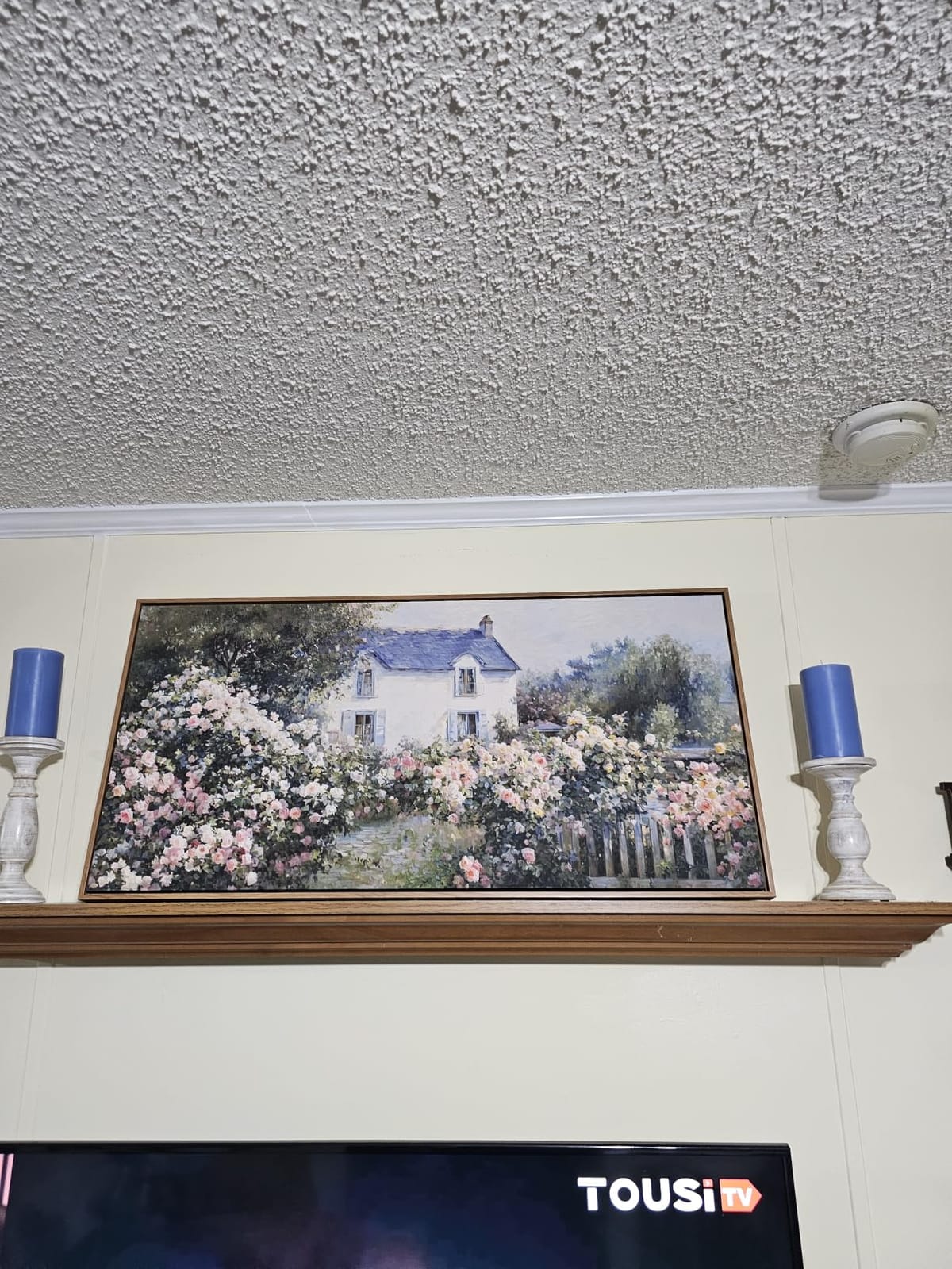 InSimSea Extra Large Framed Vintage Wall Art, Flower Meadow Prints,20x40In customer photo 1