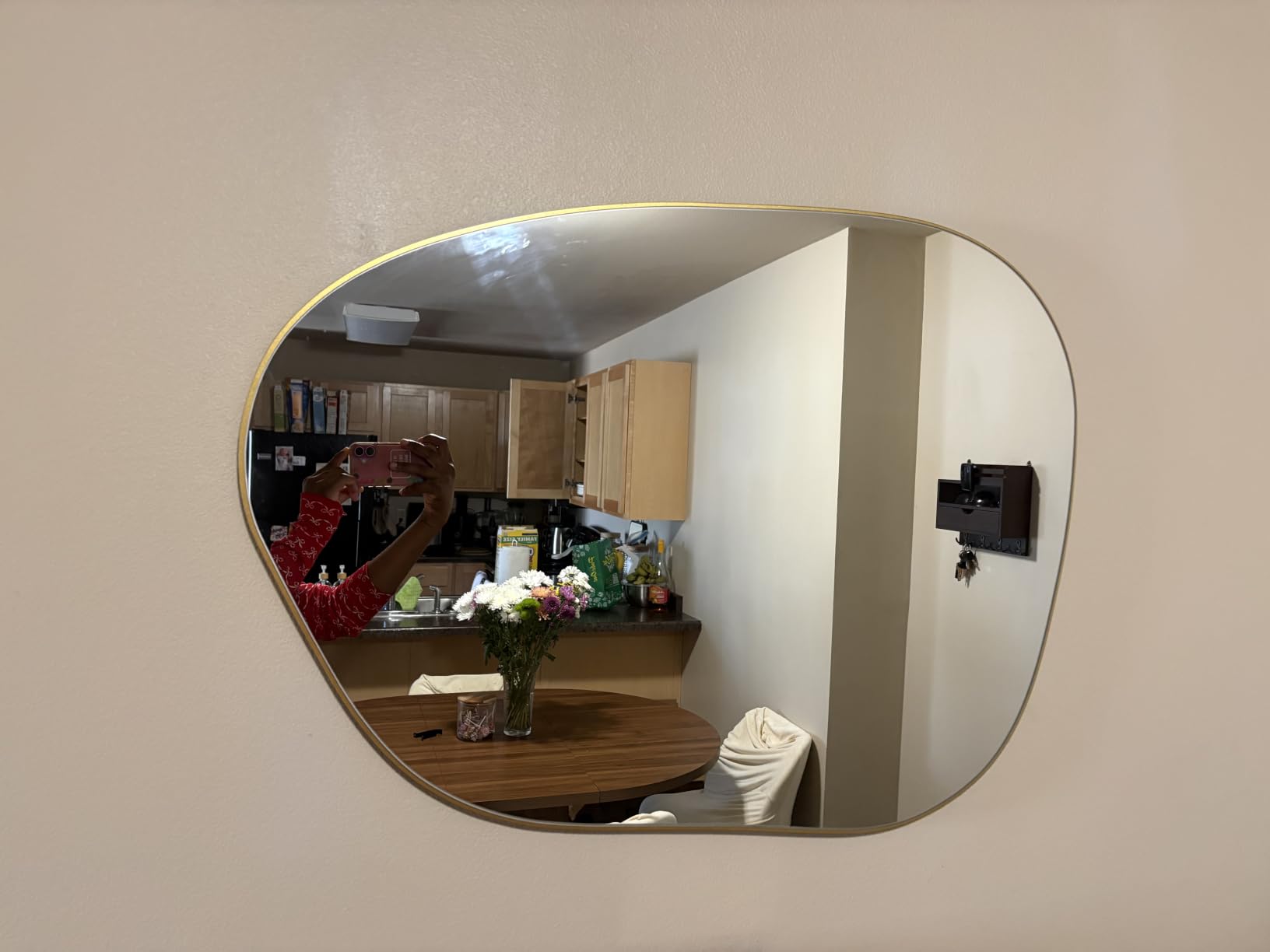 PERFNIQUE Irregular Asymmetrical Wall Mirror, 32