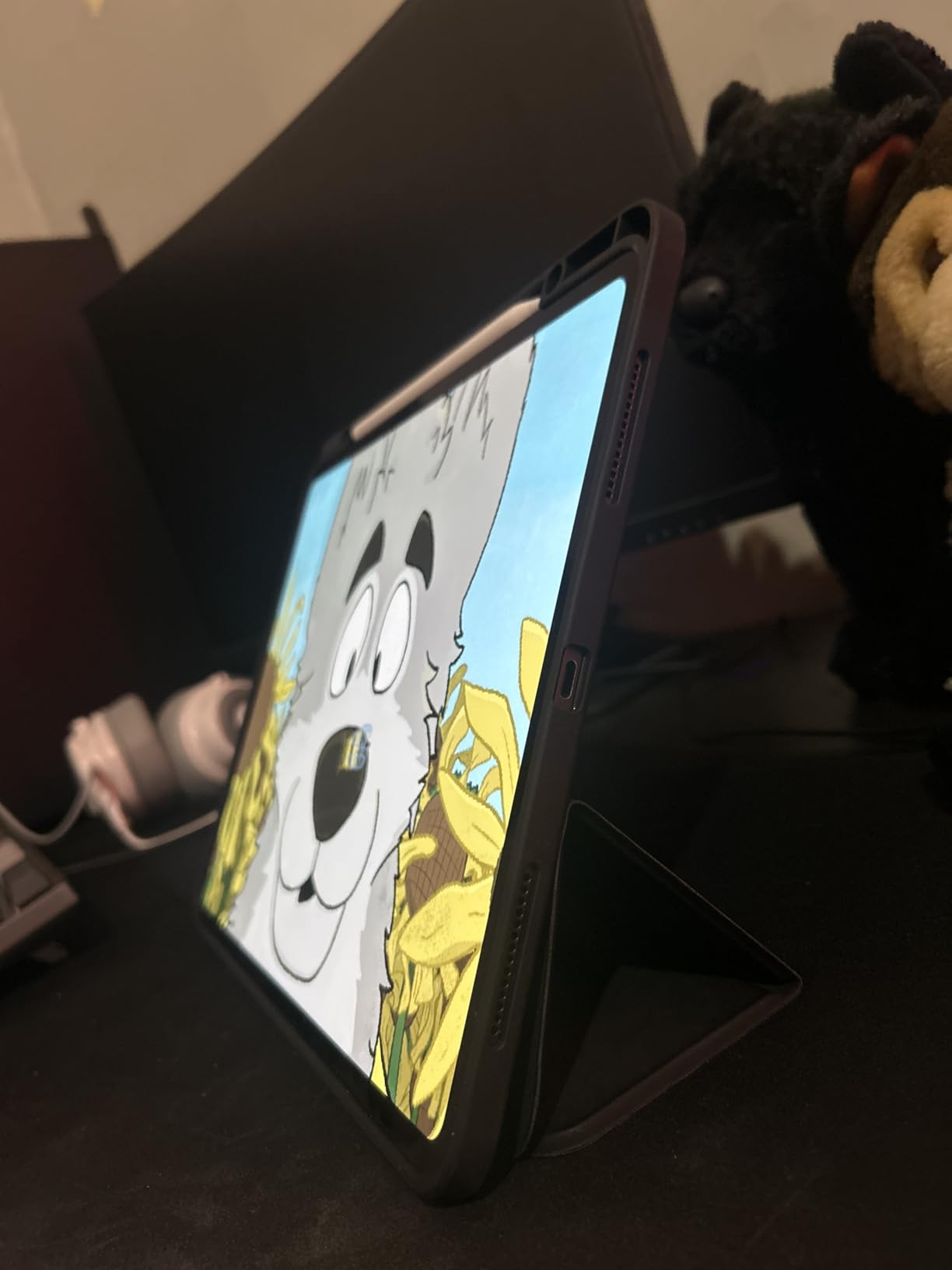 ZryXal New iPad Pro 13 Inch Case (M5) 2025 / (M4) 2024 with Pencil Holder, Smart iPad Case [Support Pencil Pro and Pencil (USB-C)], Support Touch ID and Auto Wake/Sleep (Black) customer photo 2