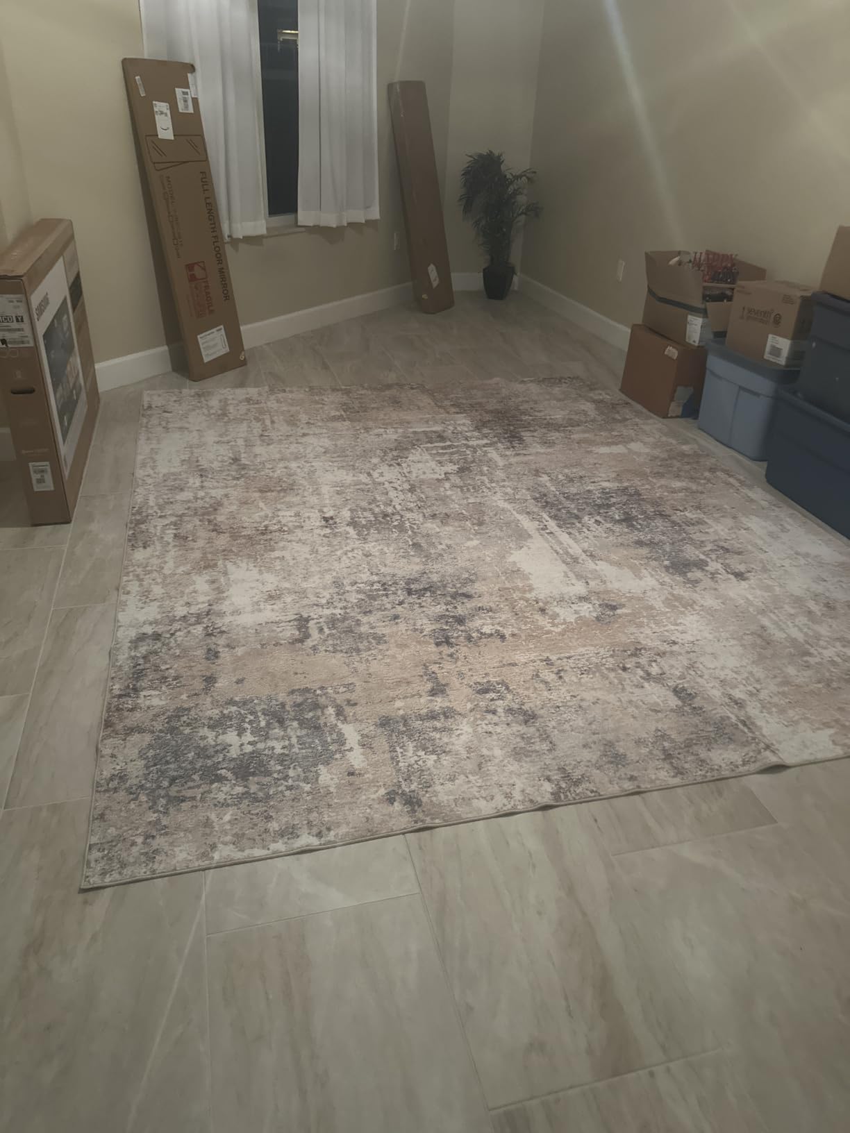 LOONGRUG 8x10 Area Rugs Washable Large Neutral Modern Living Room Rug customer photo 2