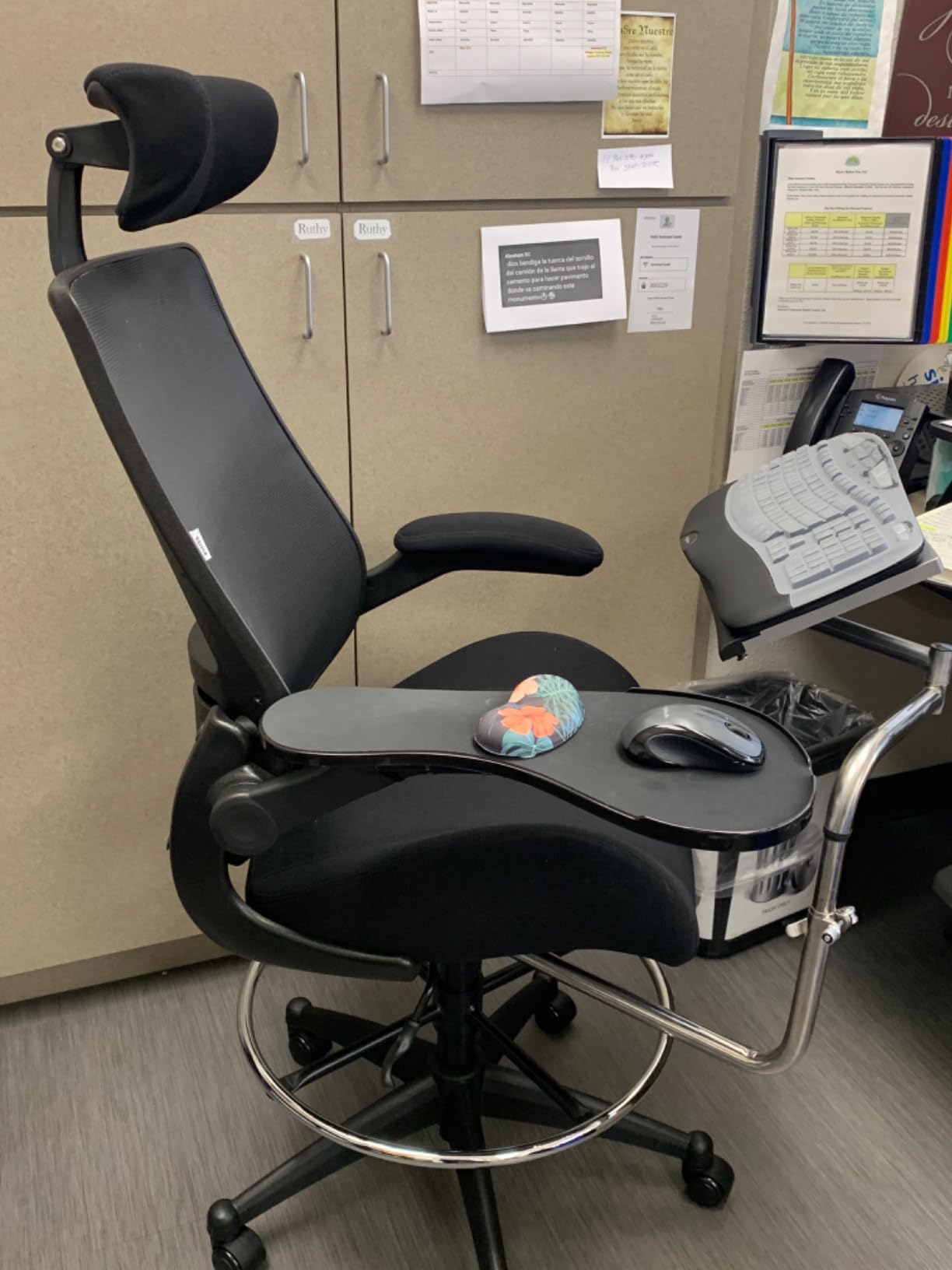 BOLISS Big and Tall Drafting Chair 400lbs High Back Dual Seat Cushion customer photo 1