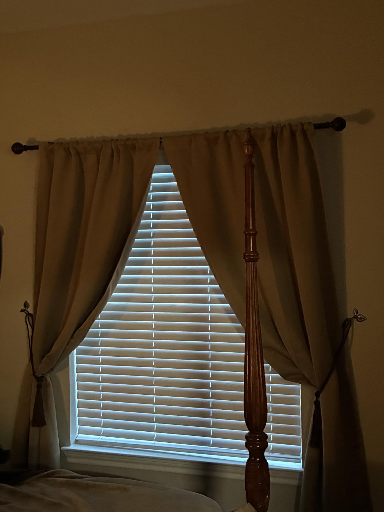 Simplebrand Ava Sage Green Blackout Curtains for Bedroom 63 Inch Length 2 Panels Set, Solid Thermal Insulated Energy Saving Rod Pocket Window Treatment Curtains Blackout Drapes, W40 x L63 Inch, Sage customer photo 2