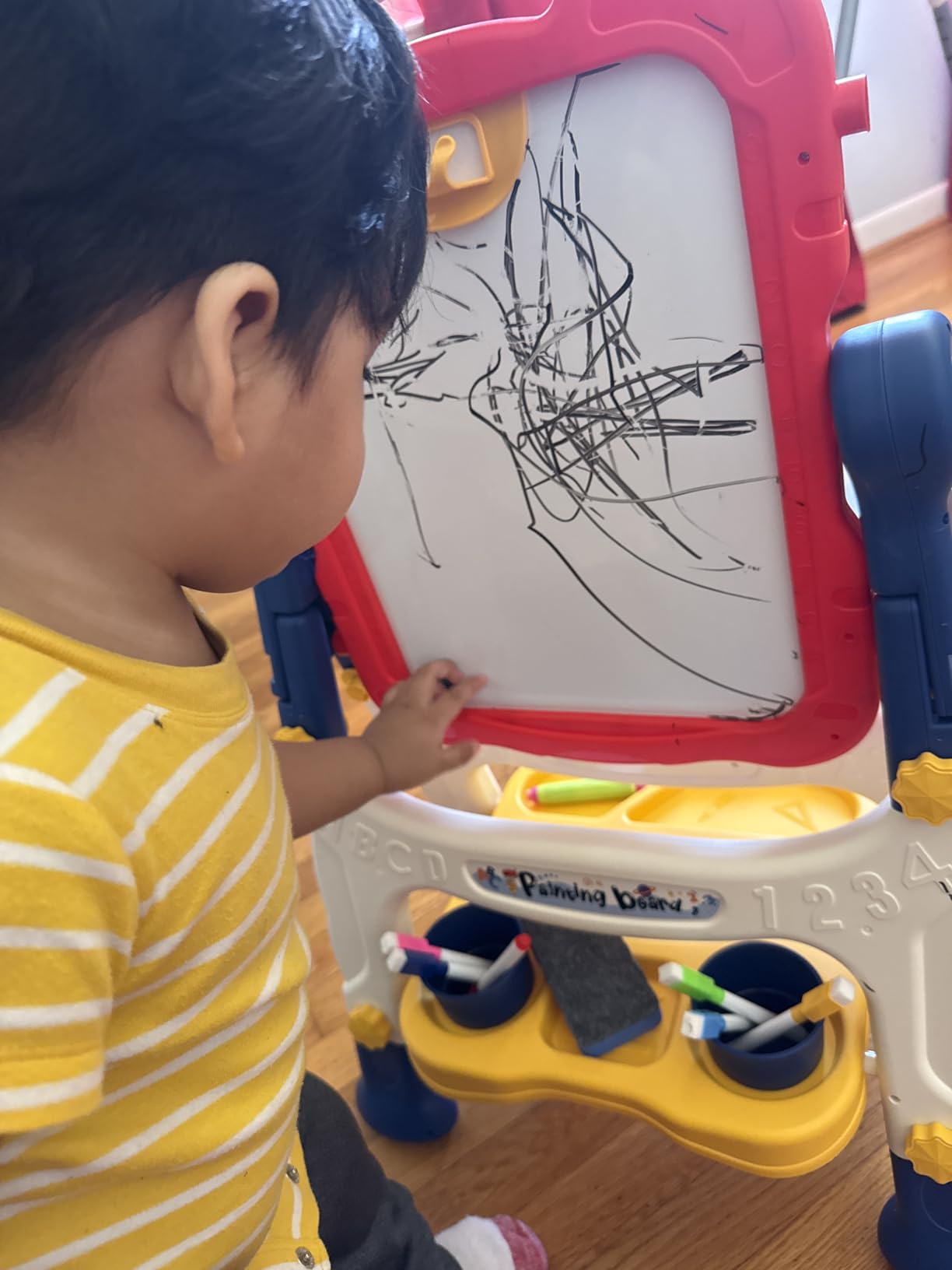 Kids Easel Toddlers Double-Sided Drawing Board Toys 3 4 Year Birthday Gifts customer photo 1