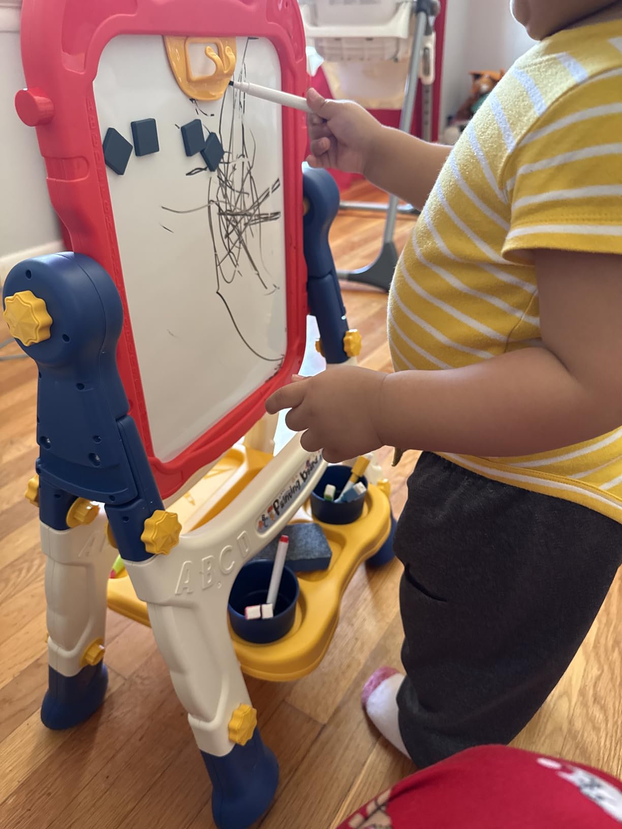 Kids Easel Toddlers Double-Sided Drawing Board Toys 3 4 Year Birthday Gifts customer photo 2