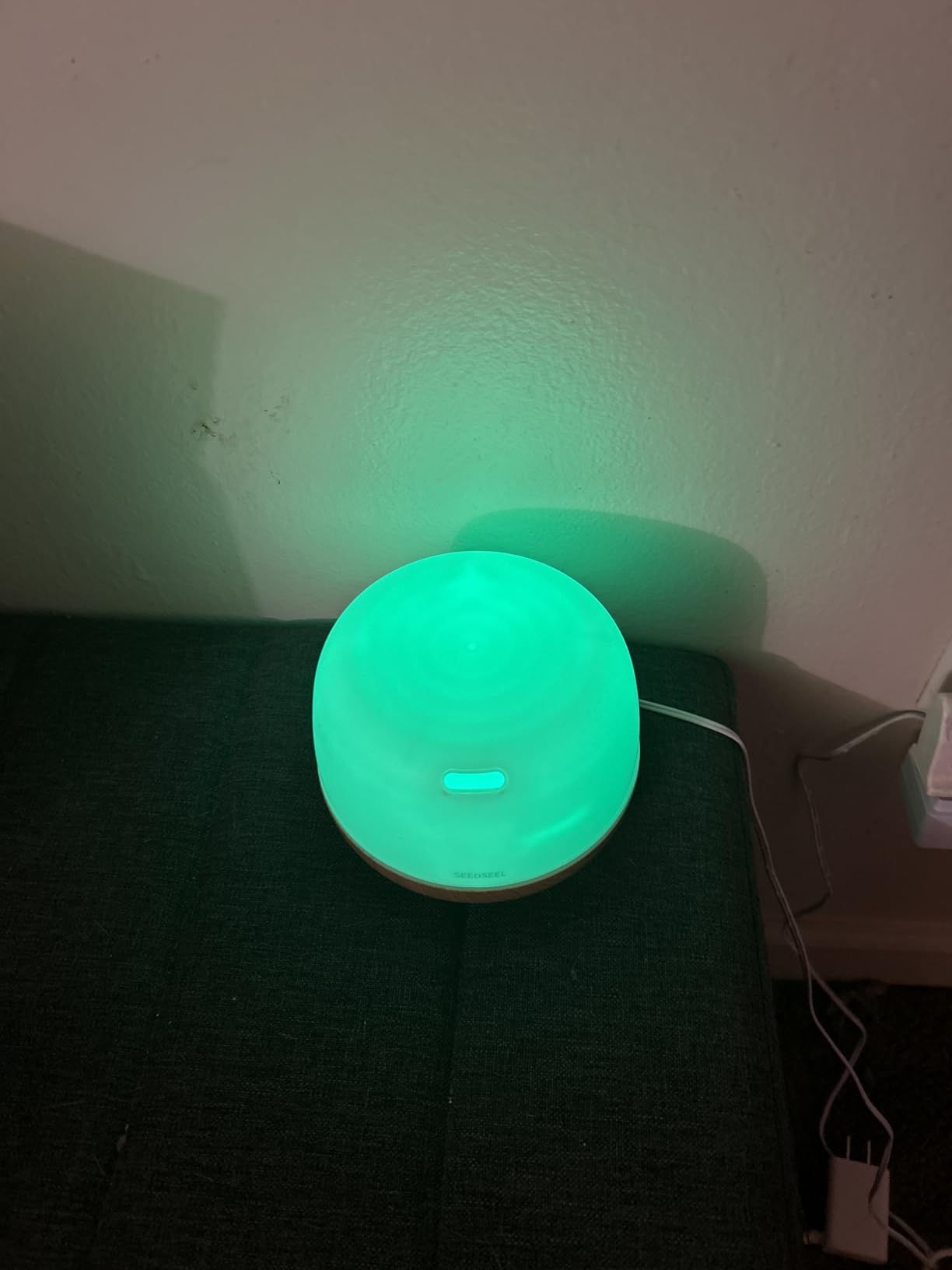 SEEDSEEL 300ML Essential Oil Diffuser with 7-Color LED Lights and Remote Control, Modern Minimalist Design, High-Efficiency Ultrasonic Mist Aromatherapy Diffuser for Home customer photo 2