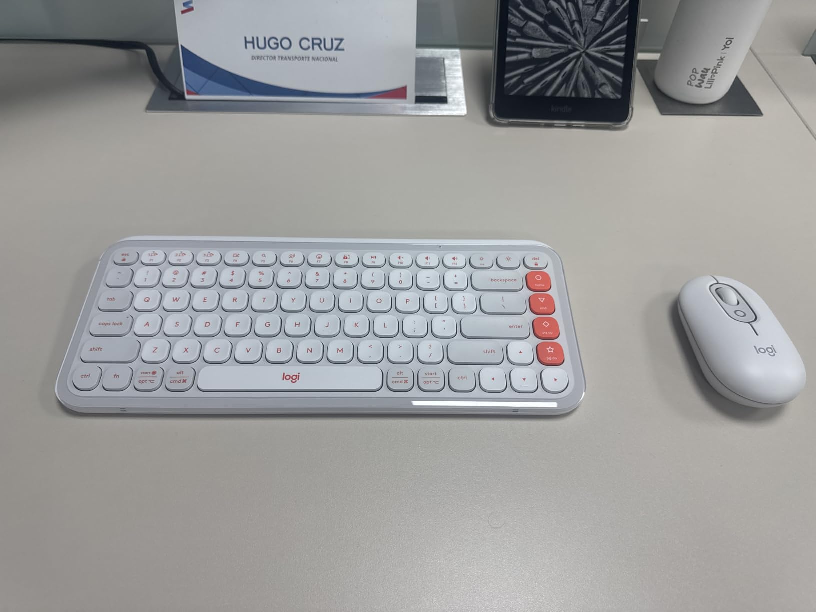 Logitech POP ICON Wireless Bluetooth Keyboard and Mouse Combo - Rose customer photo 2