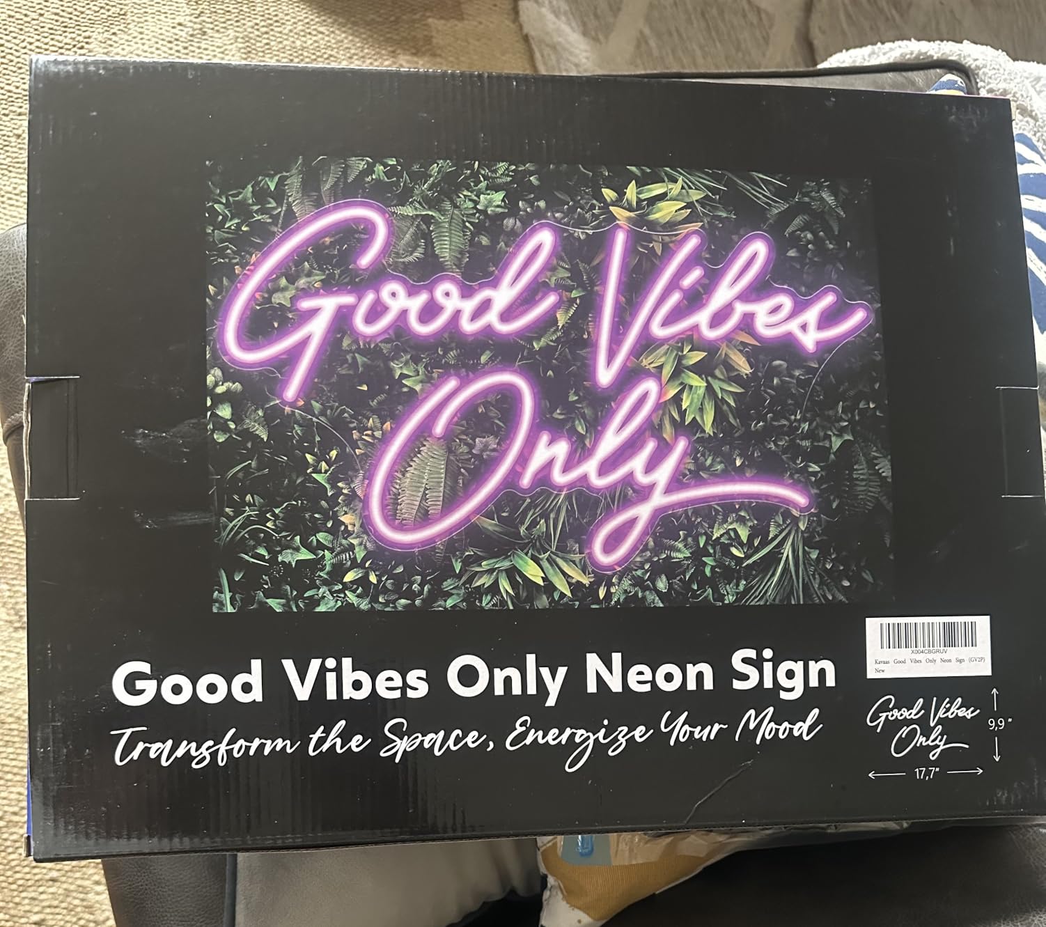 Kavaas Neon Coffin Mirror 16.9