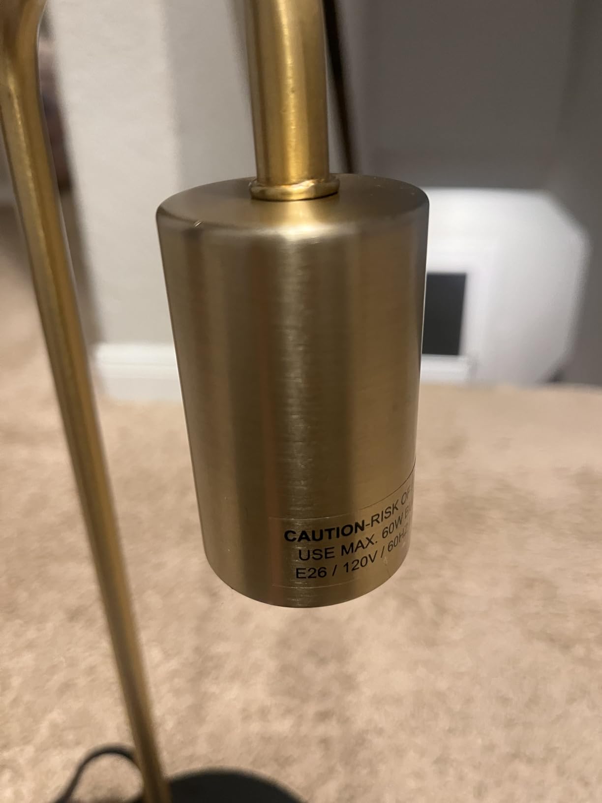 O'Bright Astrum - LED Desk Lamp with Dual USB Charging Ports, 100% Metal, 270 Degree Swivel Arms, Soft White Light (3000K), Bedside & Home Office Table Lamp, ETL Listed, Antique Brass Finish customer photo 1
