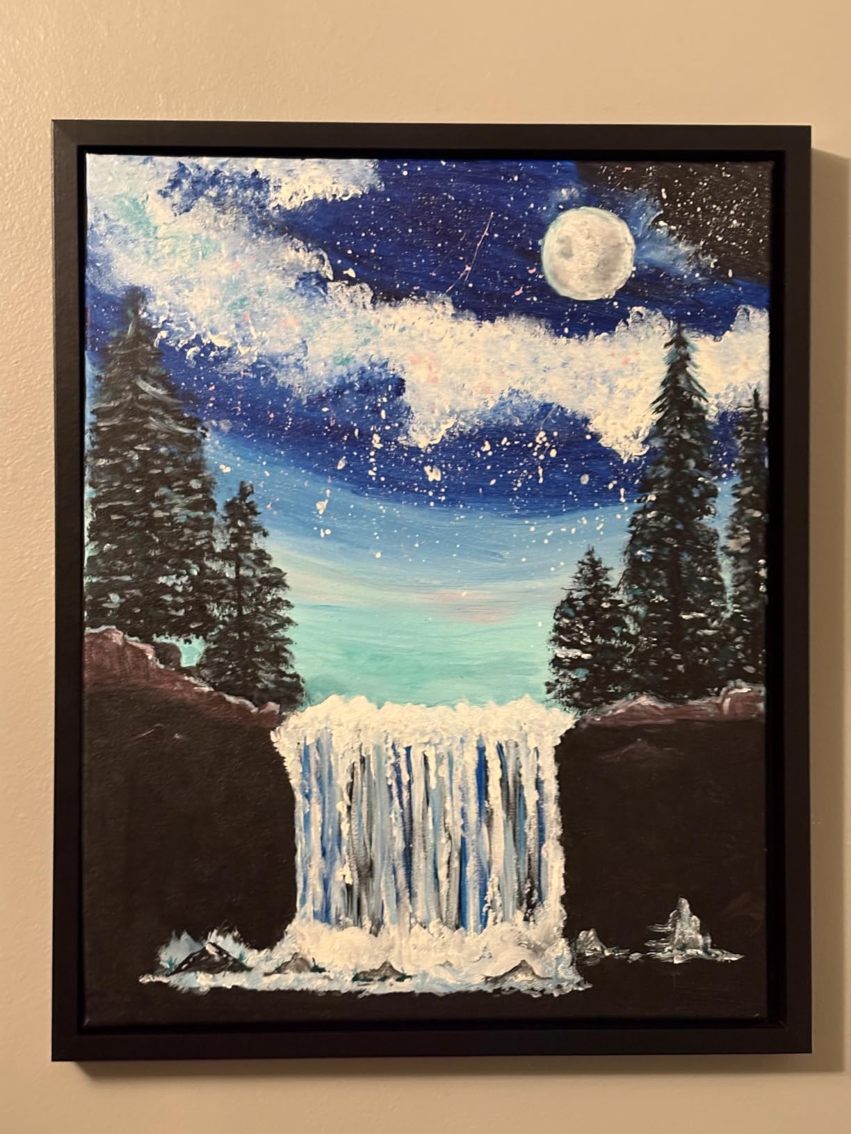 Americanflat 16x20 Canvas Floating Frame - Engineered Wood - Black customer photo 1