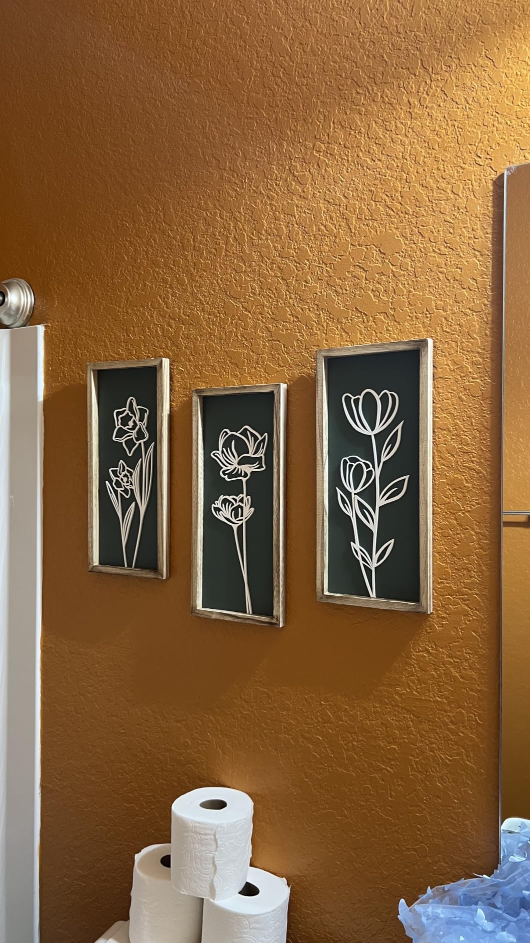 Tide and Tales 3d Framed Wall Art, Set of 4, Floral Boho Wall Decor customer photo 1