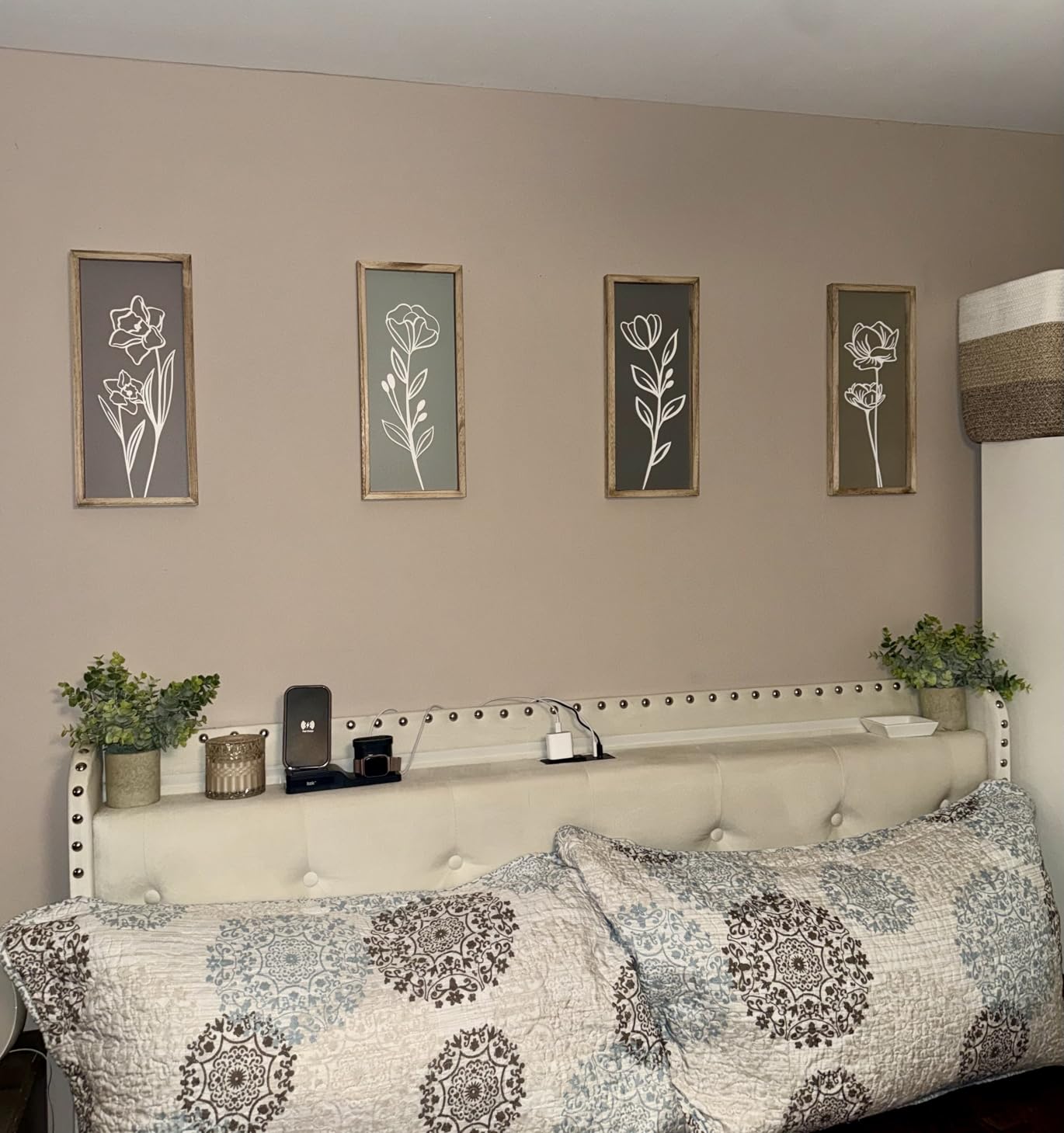 Tide and Tales 3d Framed Wall Art, Set of 4, Floral Boho Wall Decor customer photo 2