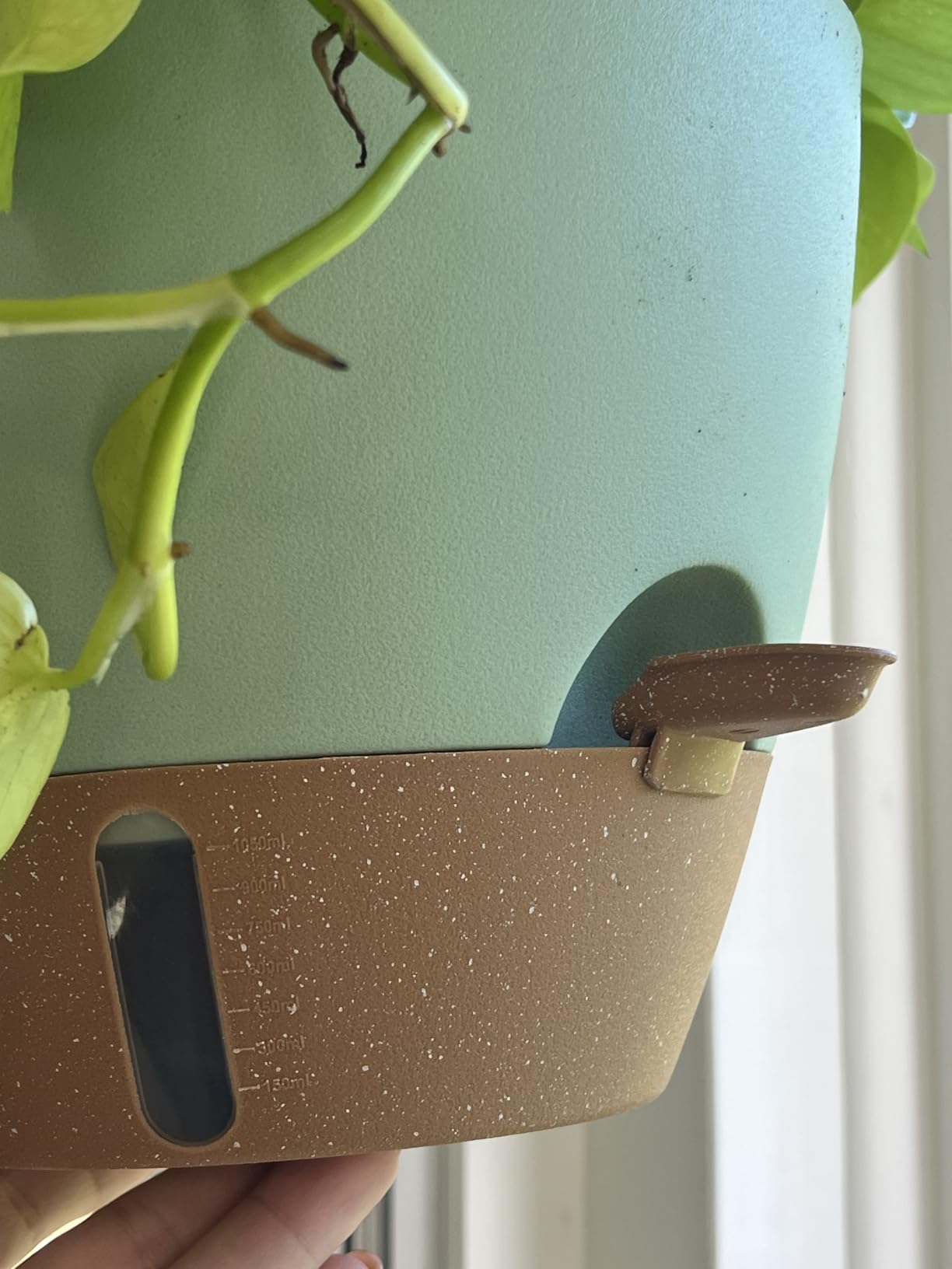 10 Inch Self Watering Hanging Planters for Indoor Outdoor Plants, 2 Pack customer photo 2
