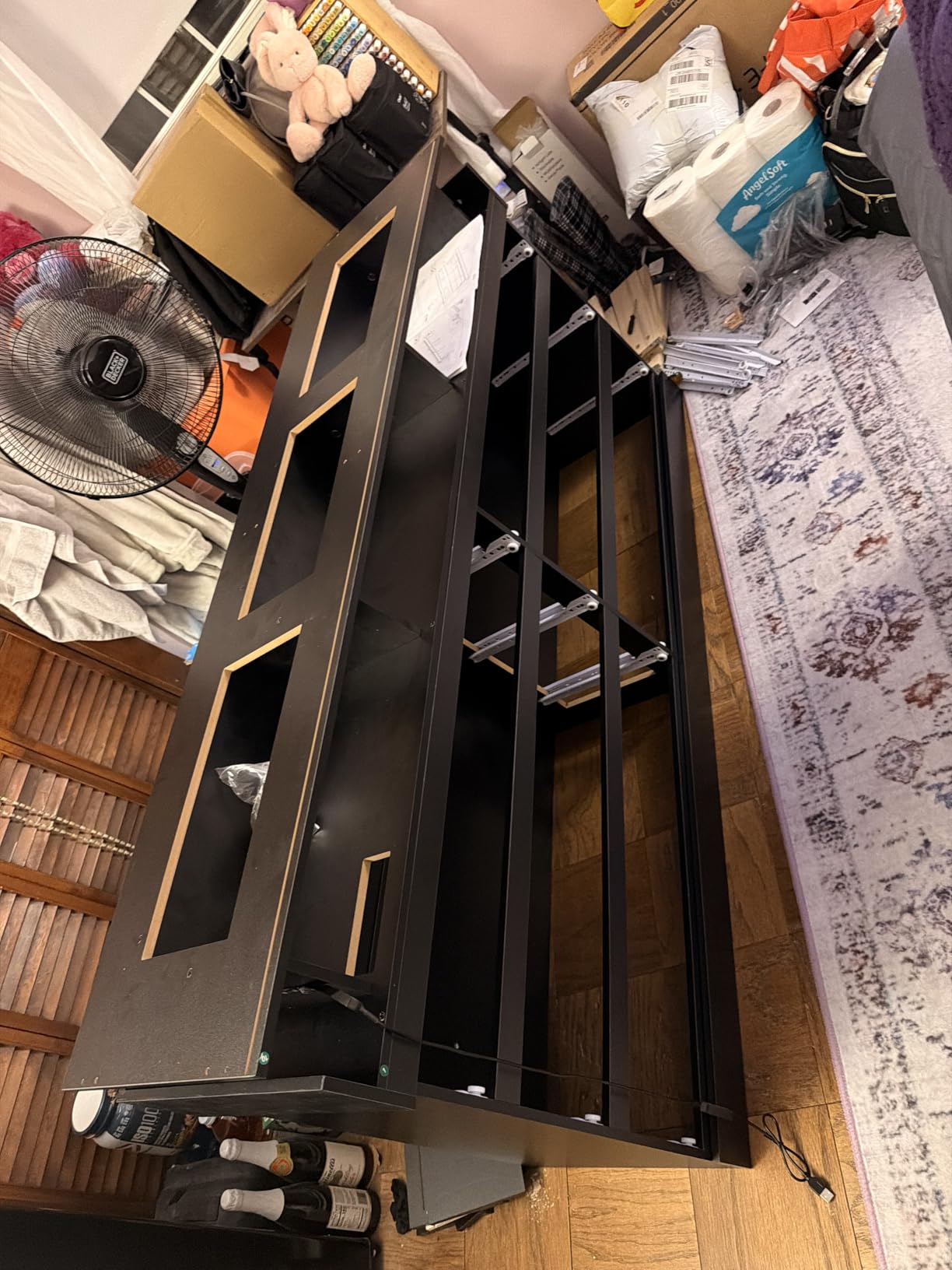 Gyfimoie 9 Drawer Dresser with Power Outlet, Modern Dresser with LED Light customer photo 1